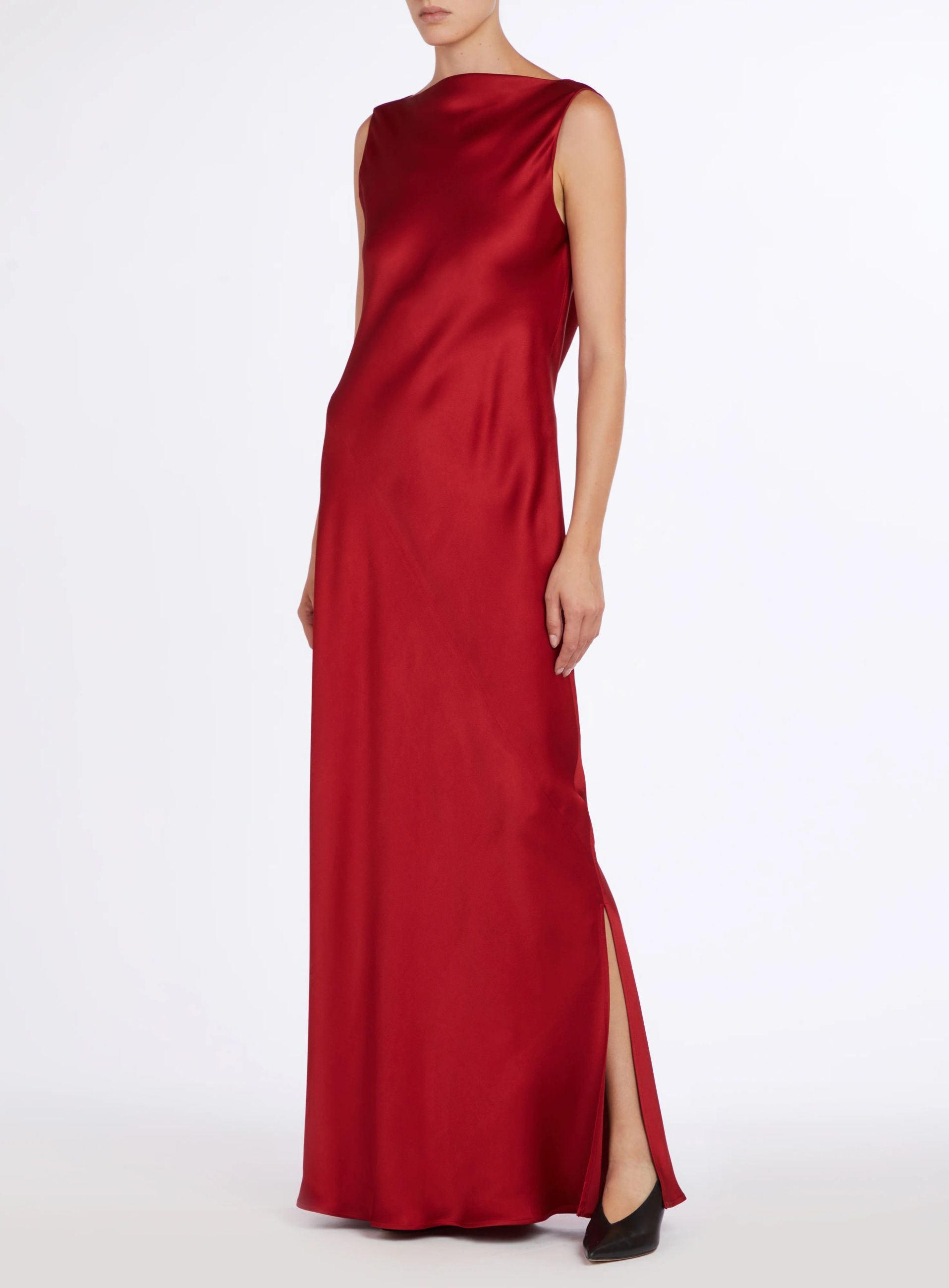 Abito Morbido Con Scollo A Bicchiere sul Retro