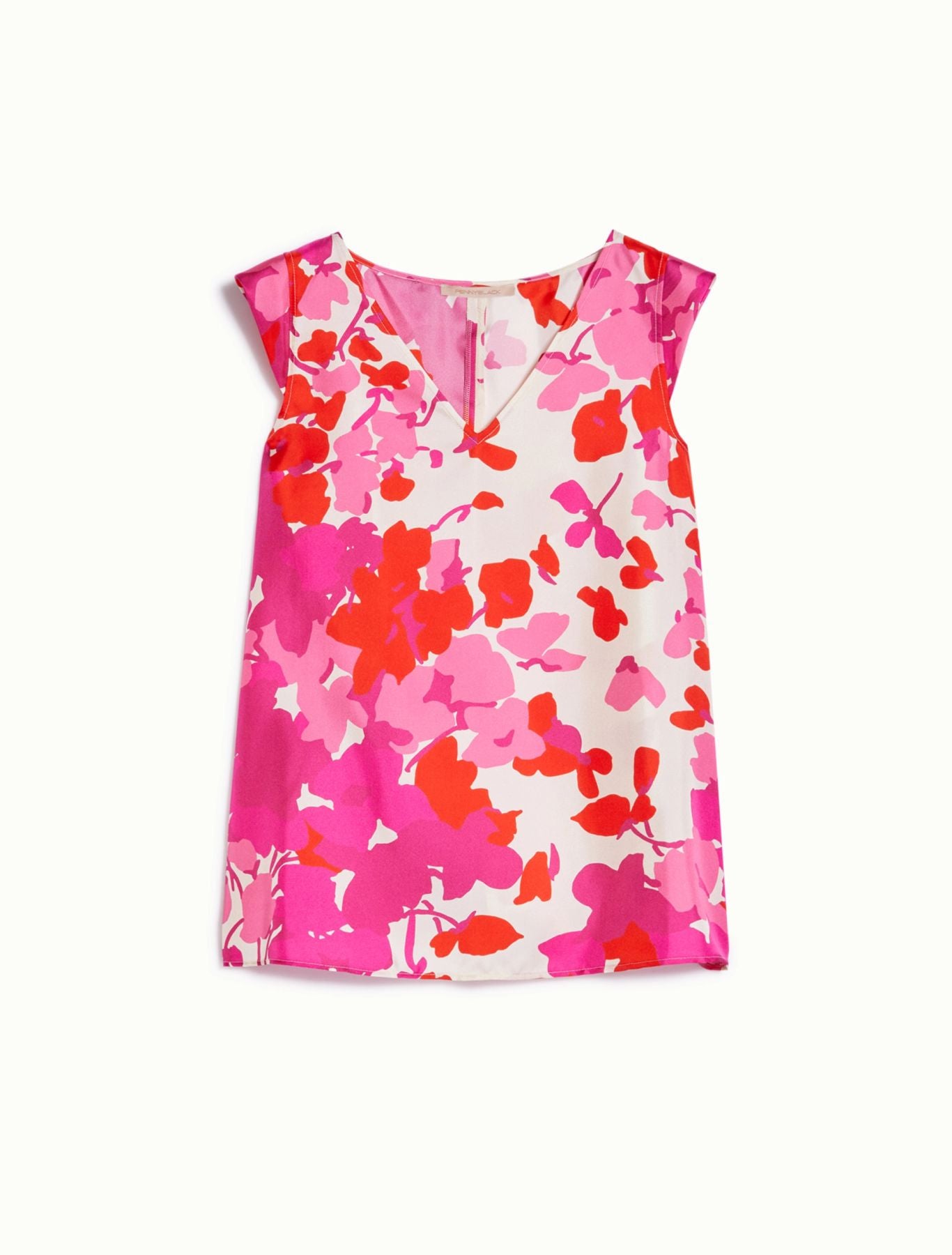 Top in twill di seta