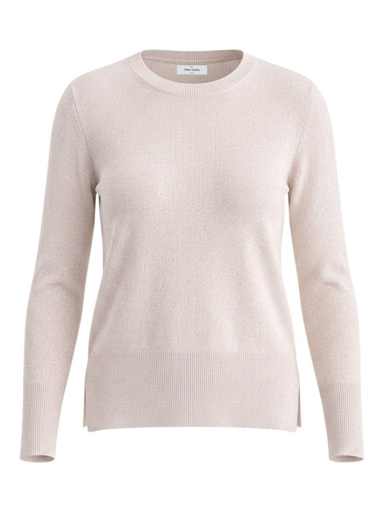 Girocollo con spacchi in Cashmere e Viscosa