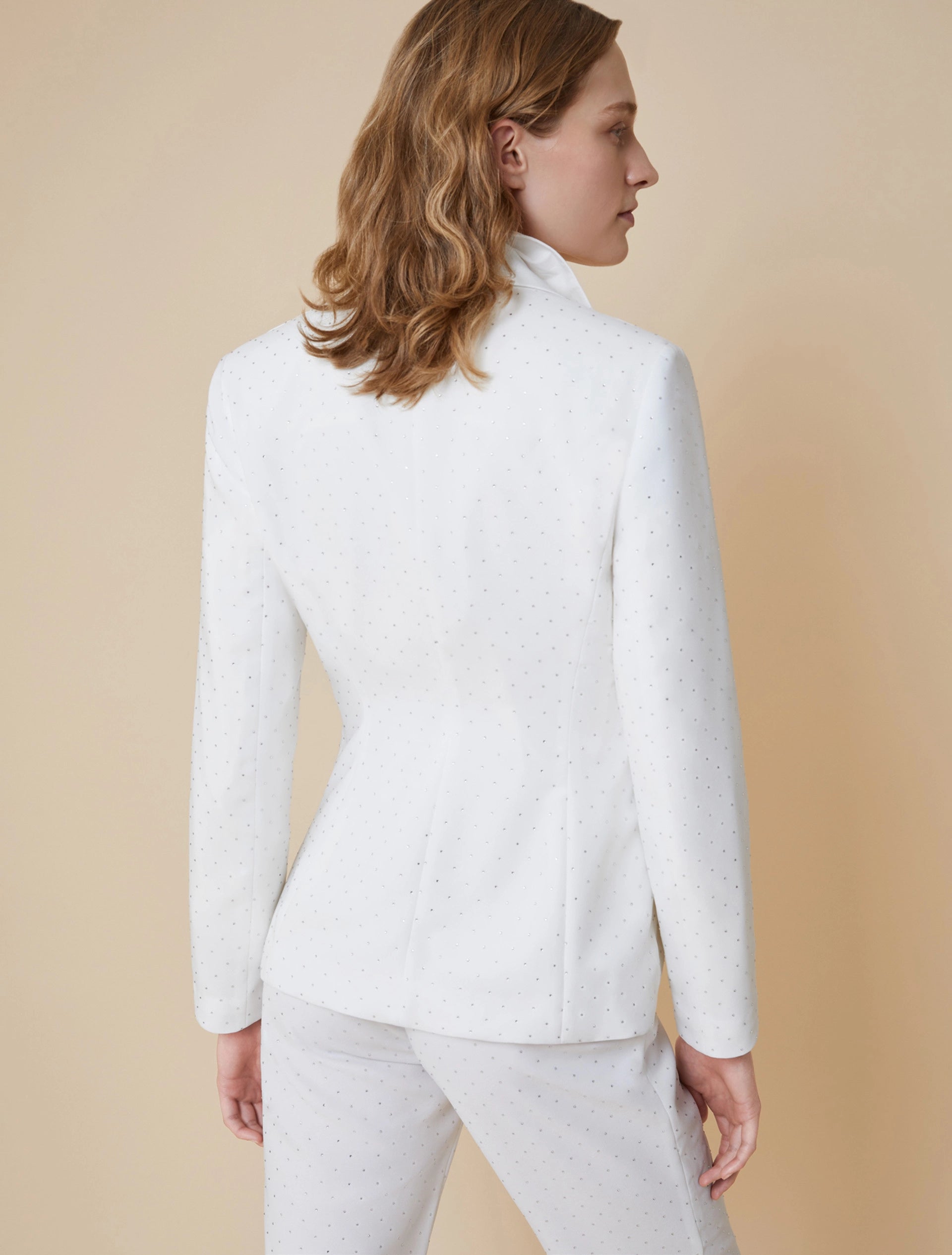 Blazer Slim Fit Con Strass