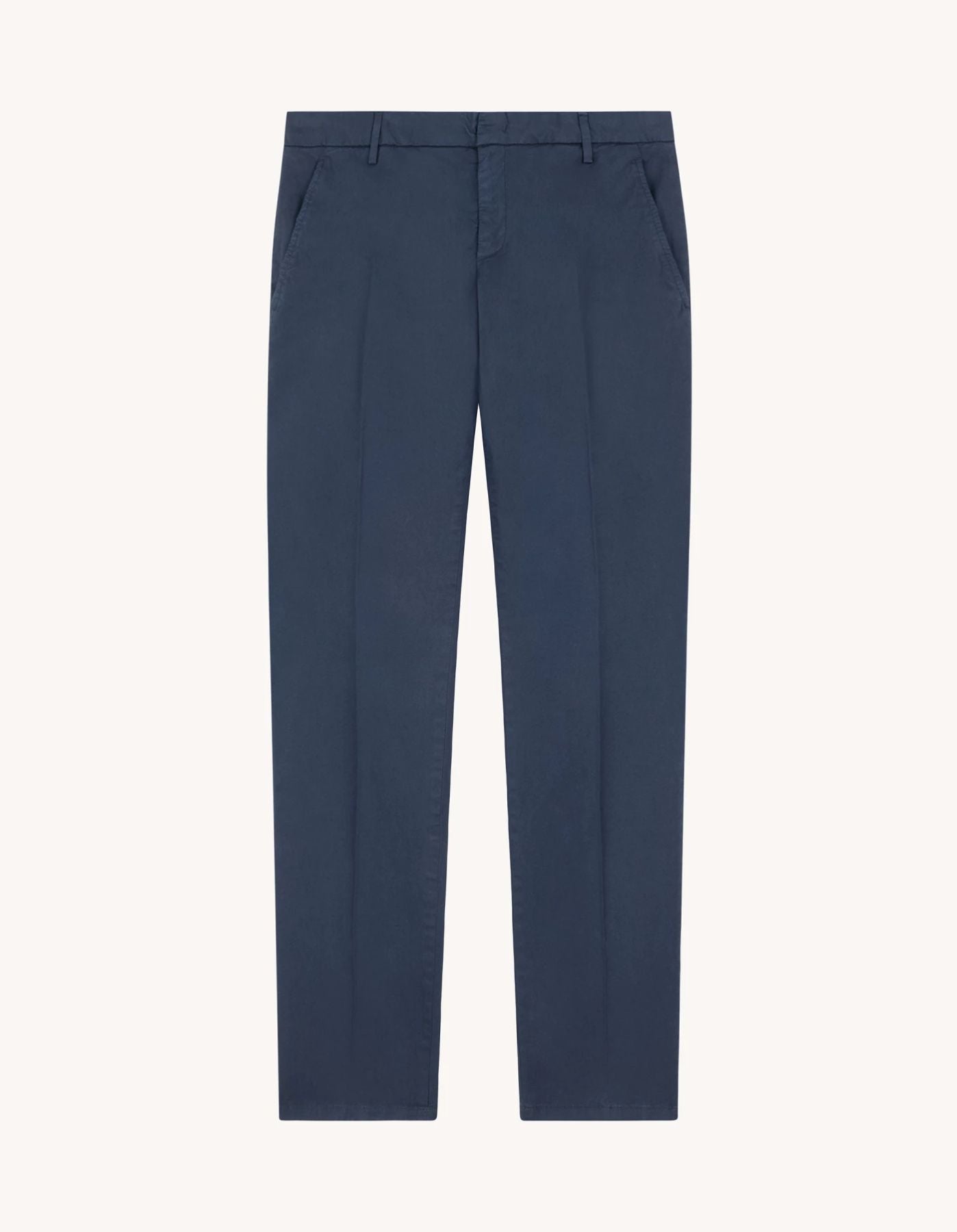 pantaloni slim in gabardina leggera
