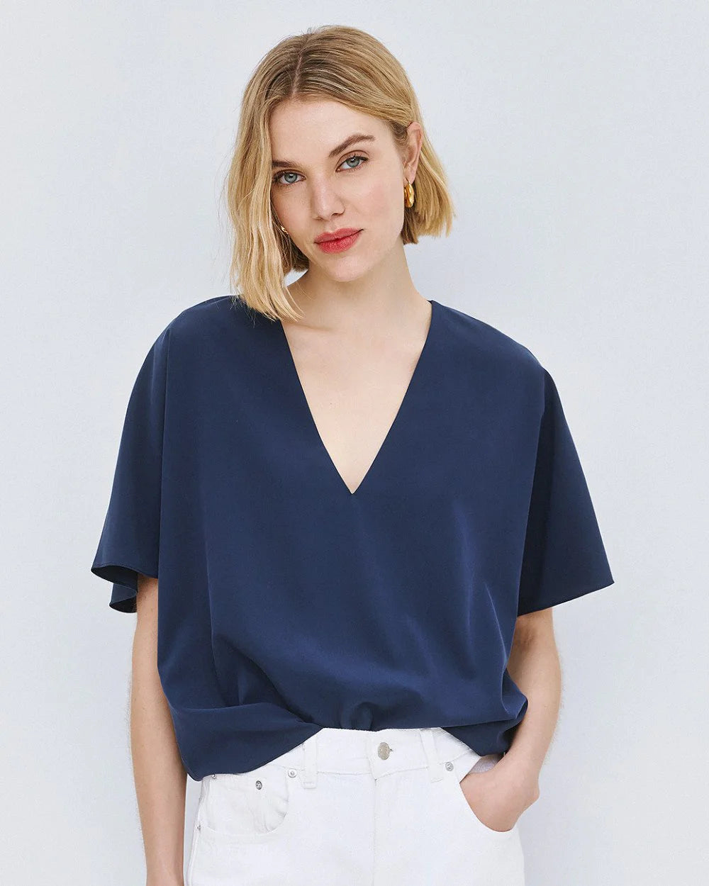 Blusa con Scollo a V