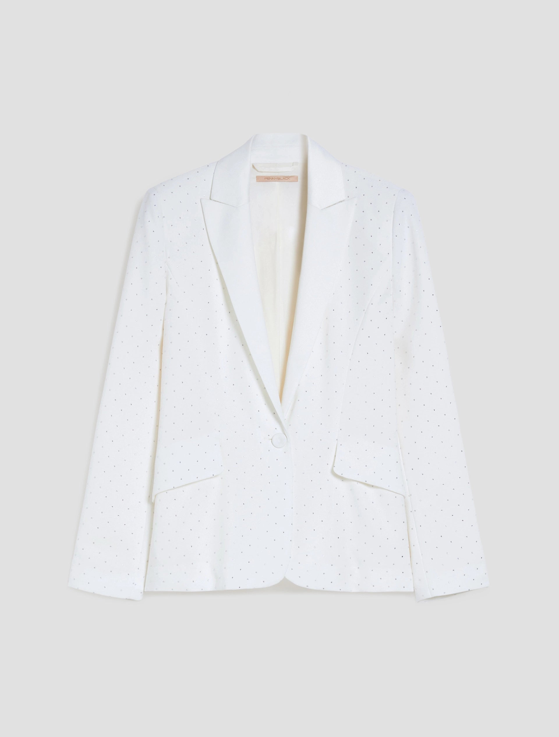 Blazer Slim Fit Con Strass