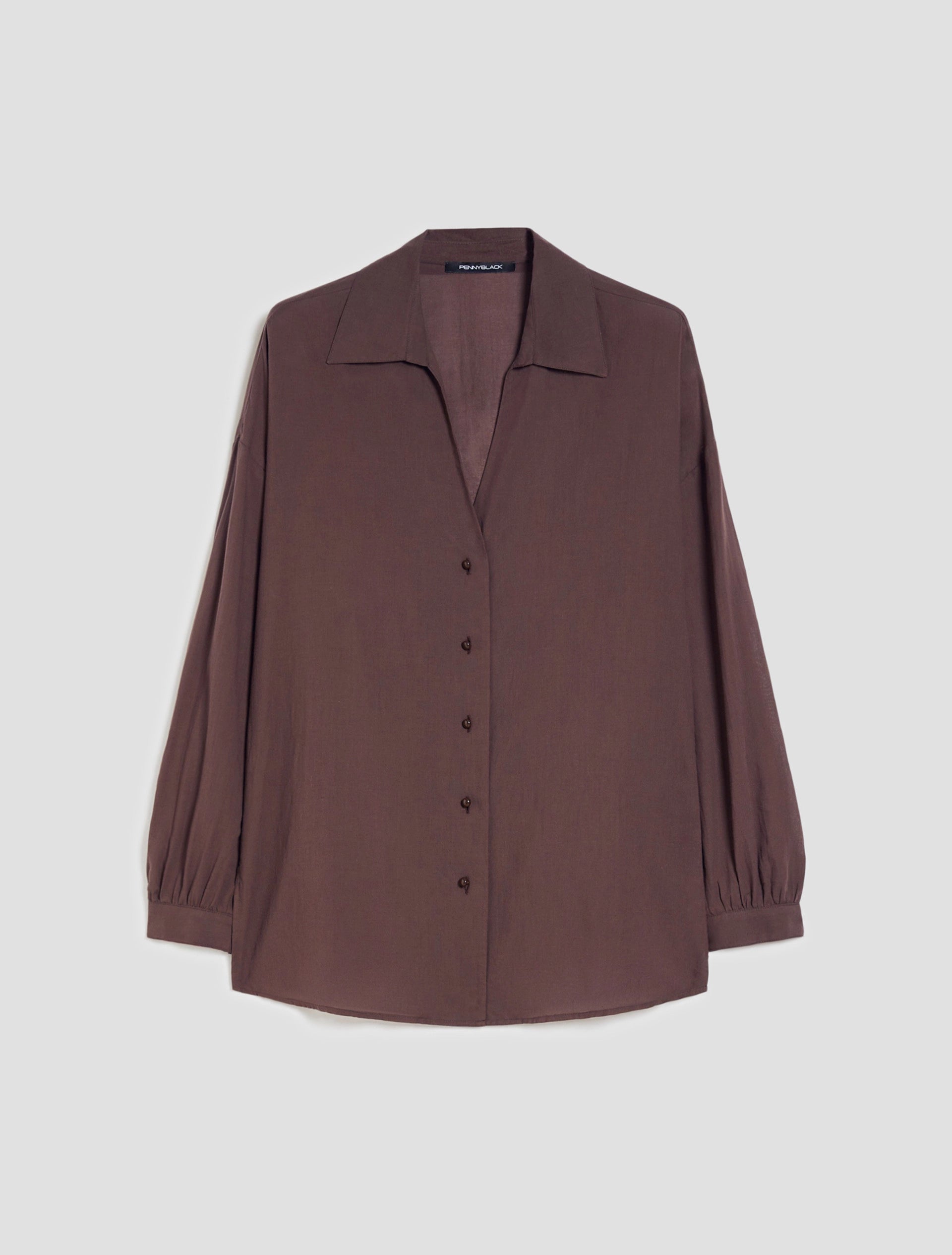 Camicia In Voile Di Cotone