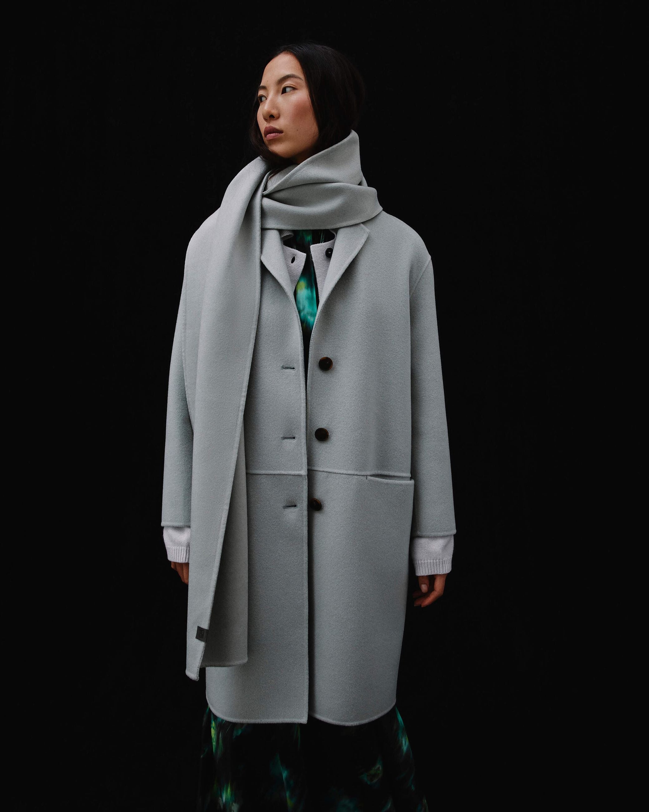 CAPPOTTO DOUBLE IN MISTO CACHEMIRE