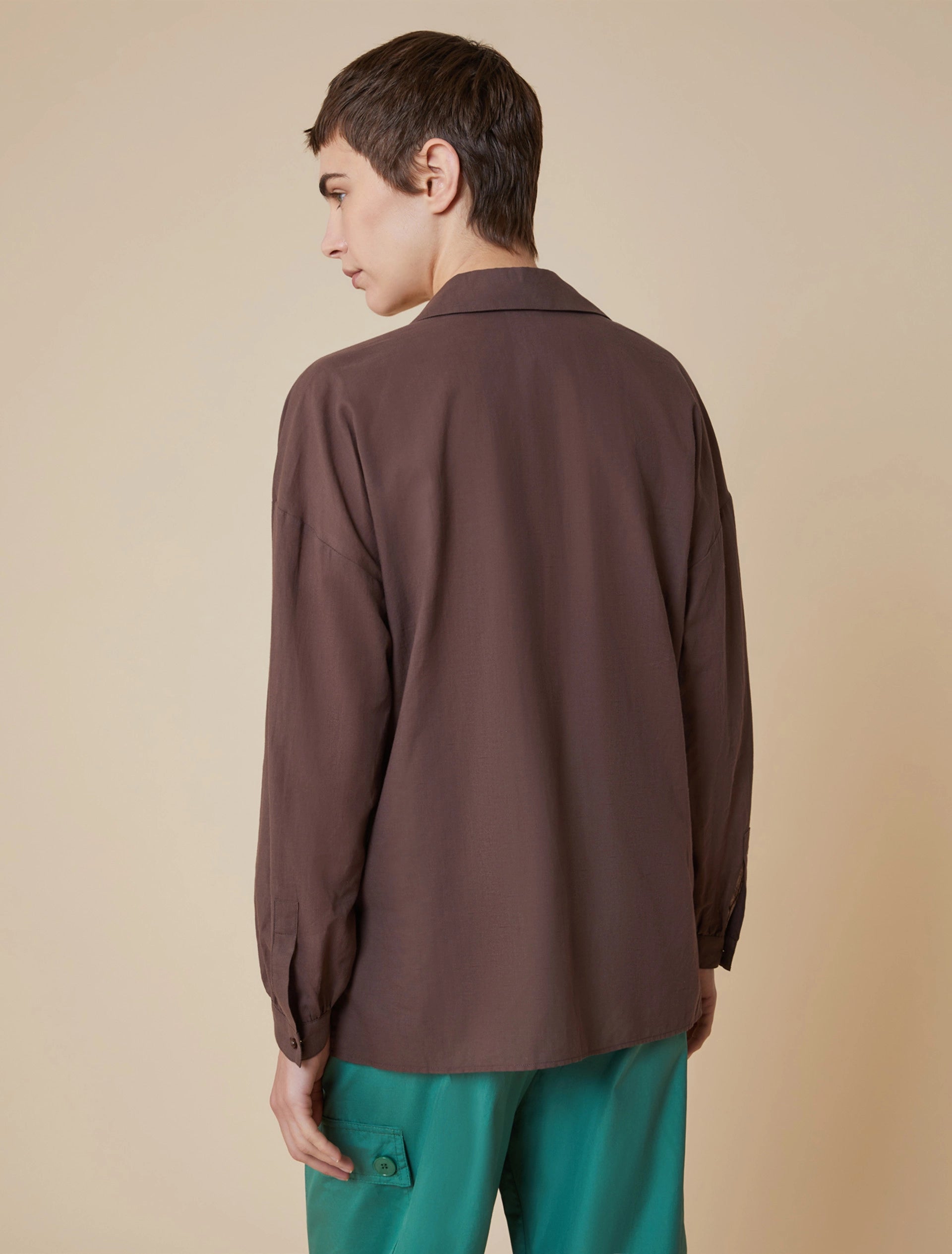 Camicia In Voile Di Cotone