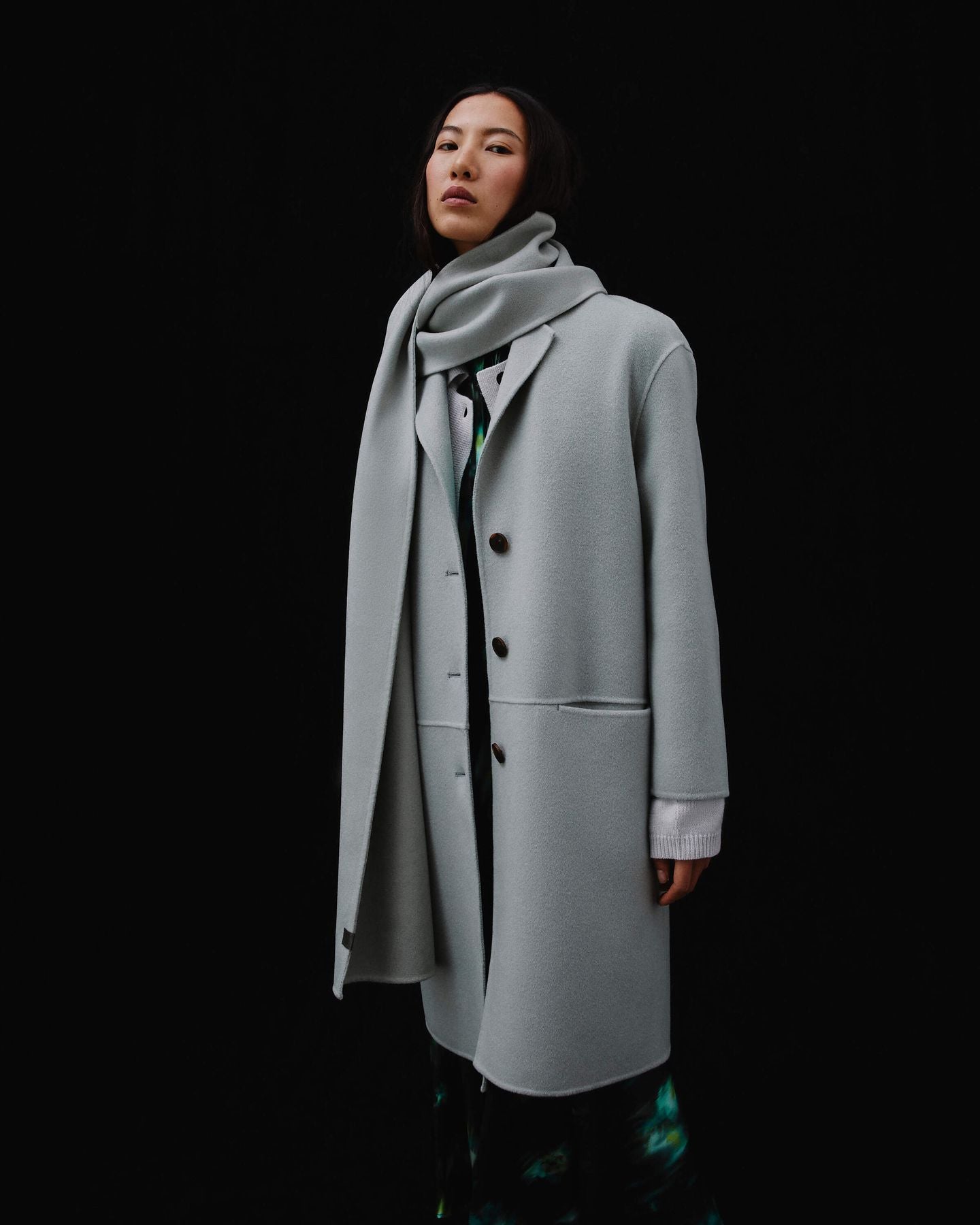 CAPPOTTO DOUBLE IN MISTO CACHEMIRE