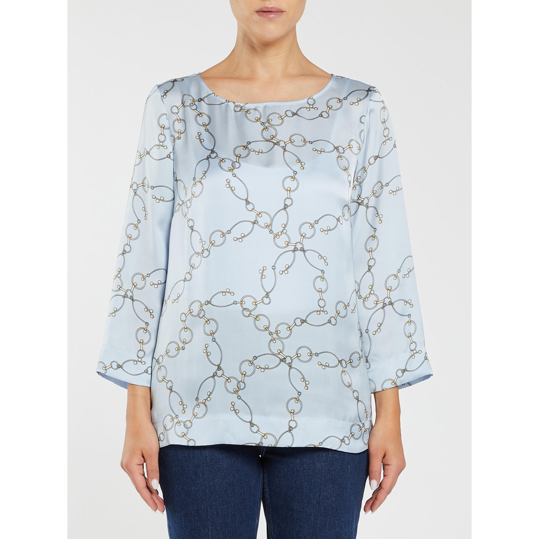Blusa In Raso A Fantasia