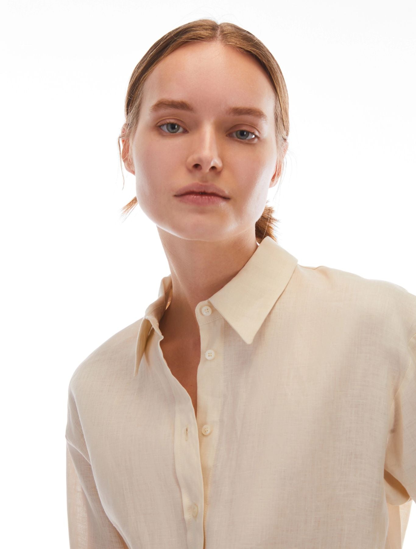 Camicia oversize in puro lino