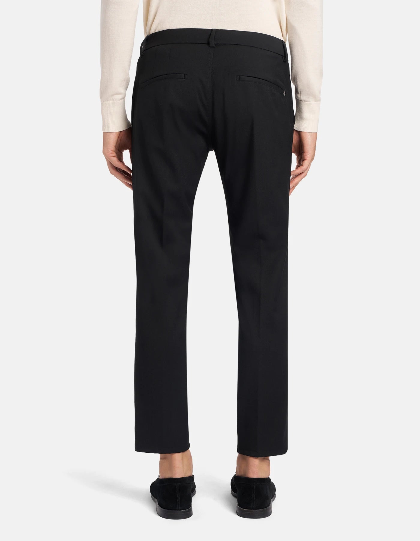 Pantaloni Pablo Regular In Gabardina Misto Lana