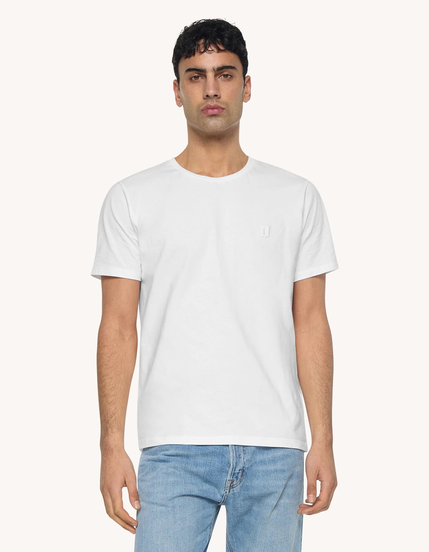 T-Shirt in Cotone con Logo Ricamato