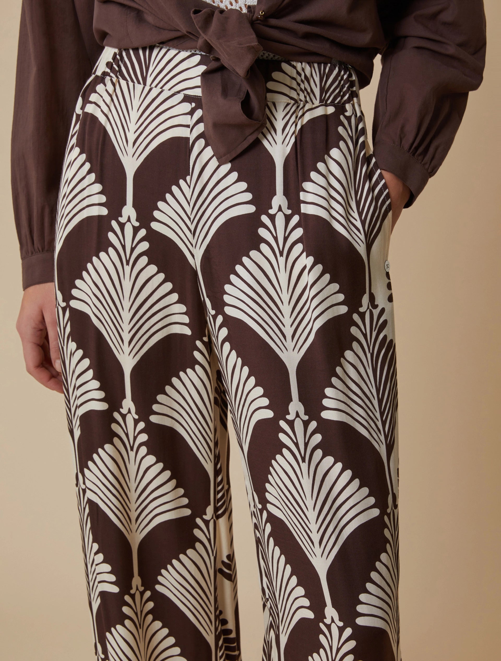 Pantaloni In Twill A Fantasia