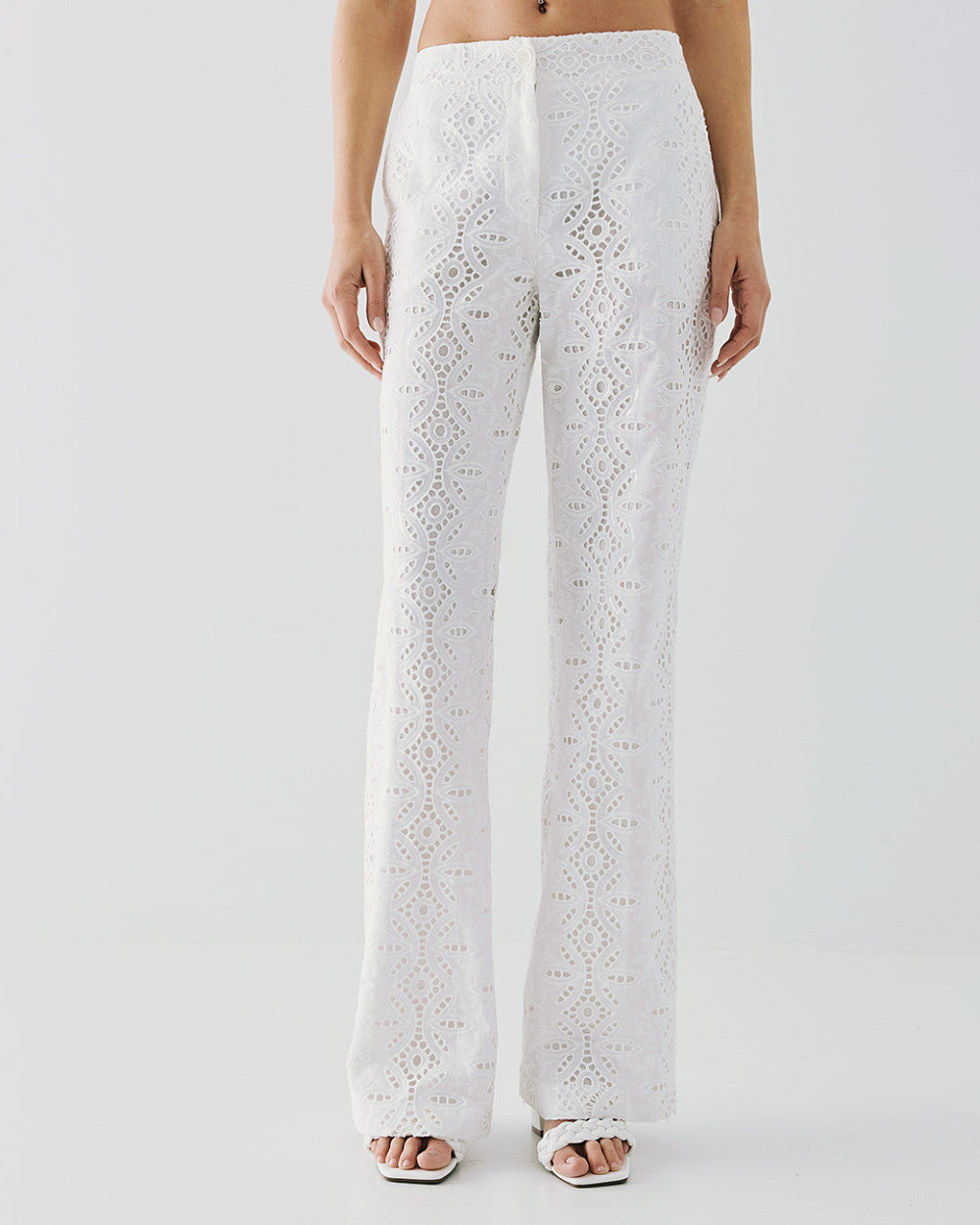Pantaloni in Pizzo con Paillettes