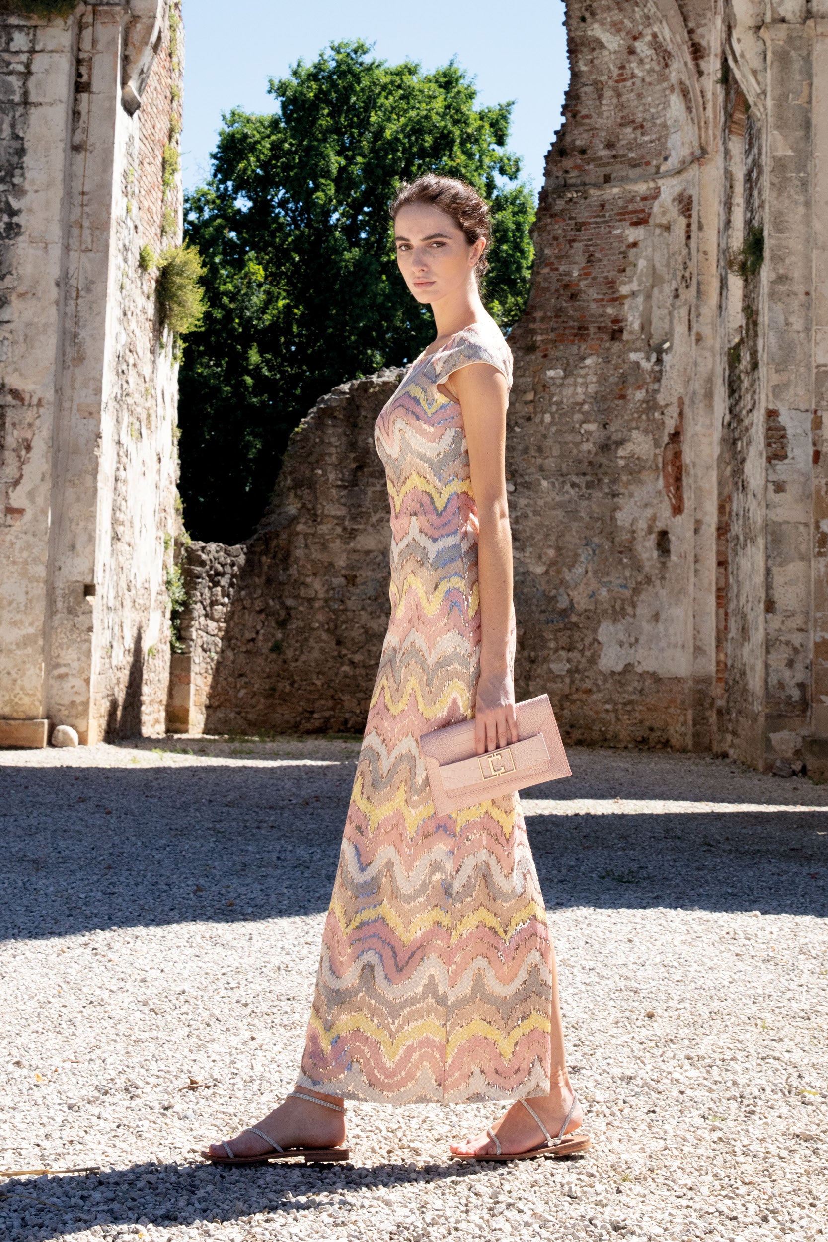 Abito Paillettes Multicolor