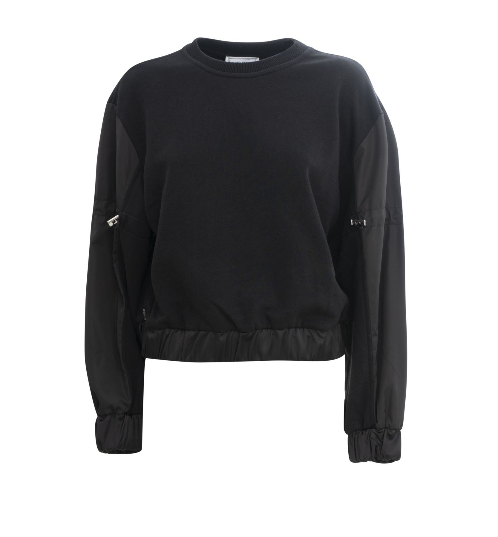 Felpa con inserti in Nylon