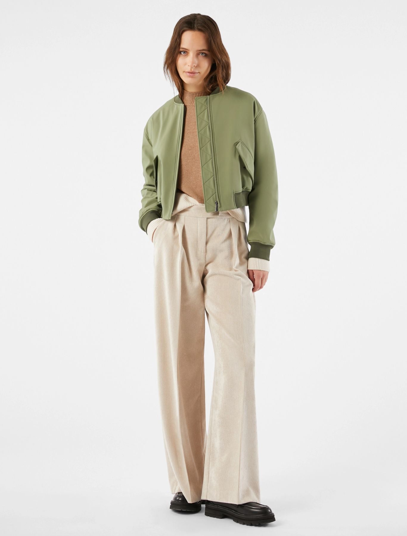 Maglia in Blend di Lana Bicolor