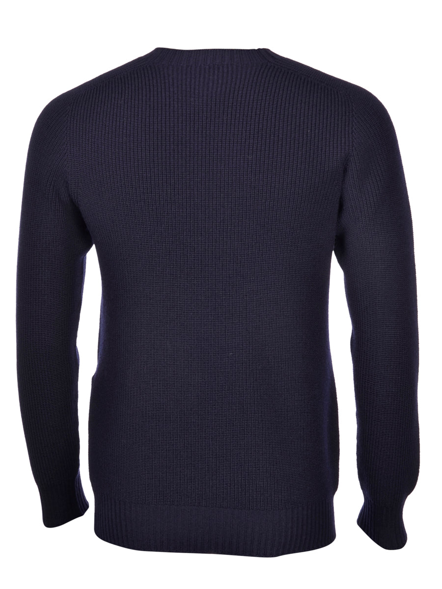Girocollo Rain Wool A Coste