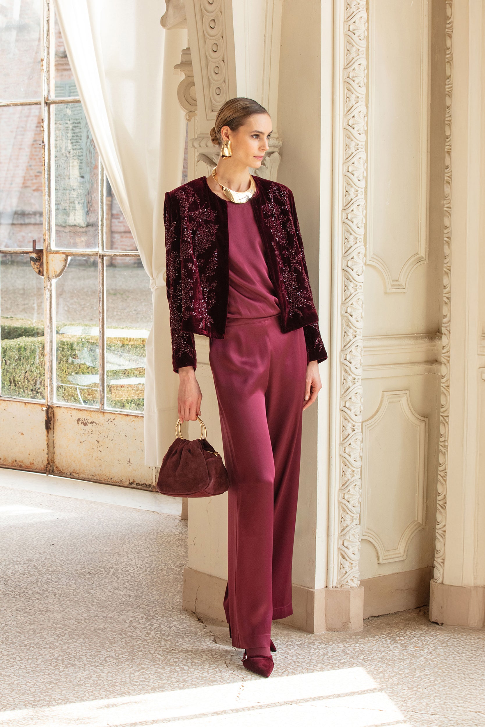 Pantalone Morbido In Satin