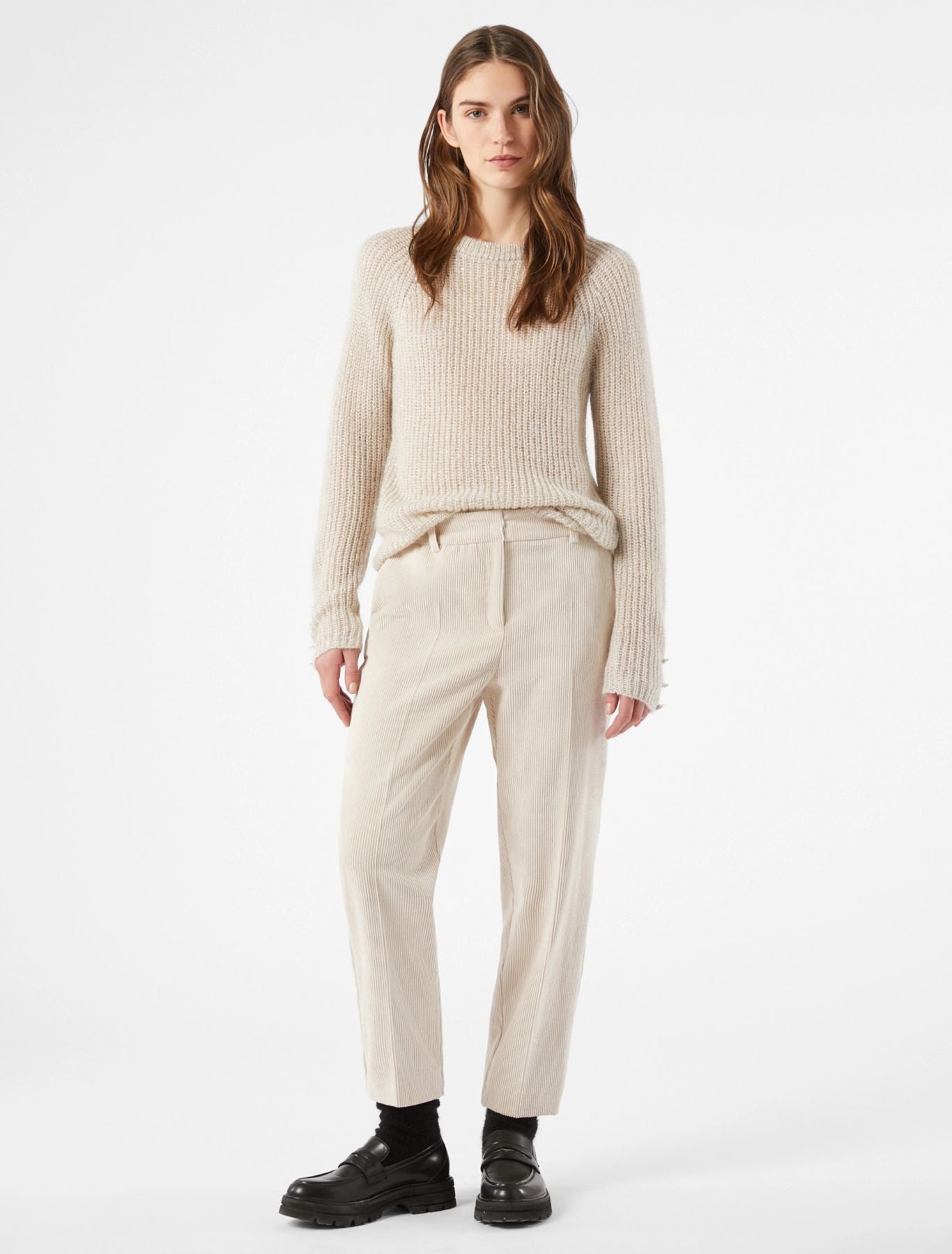 Maglia Con Micro Paillettes