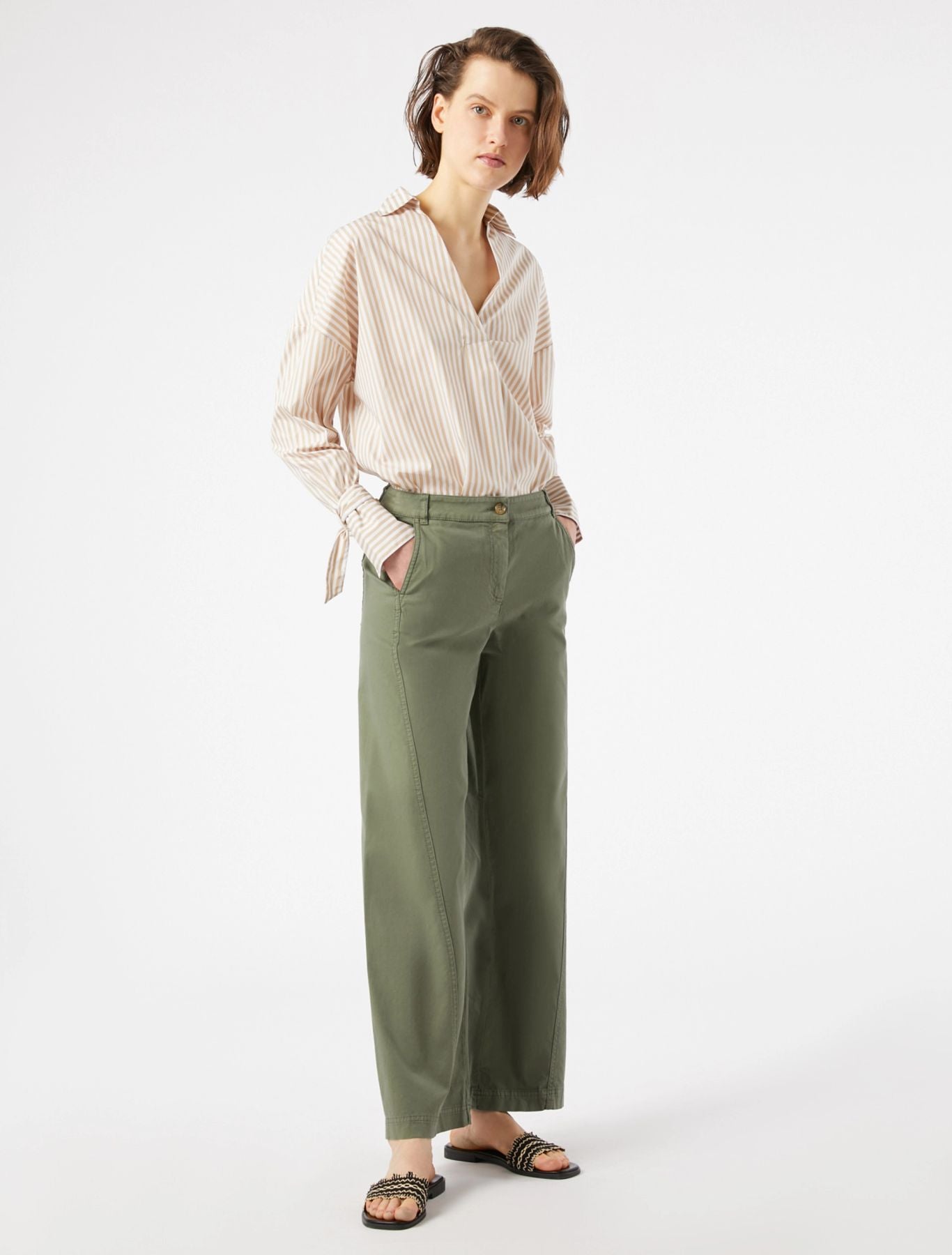 Blusa oversize in popeline