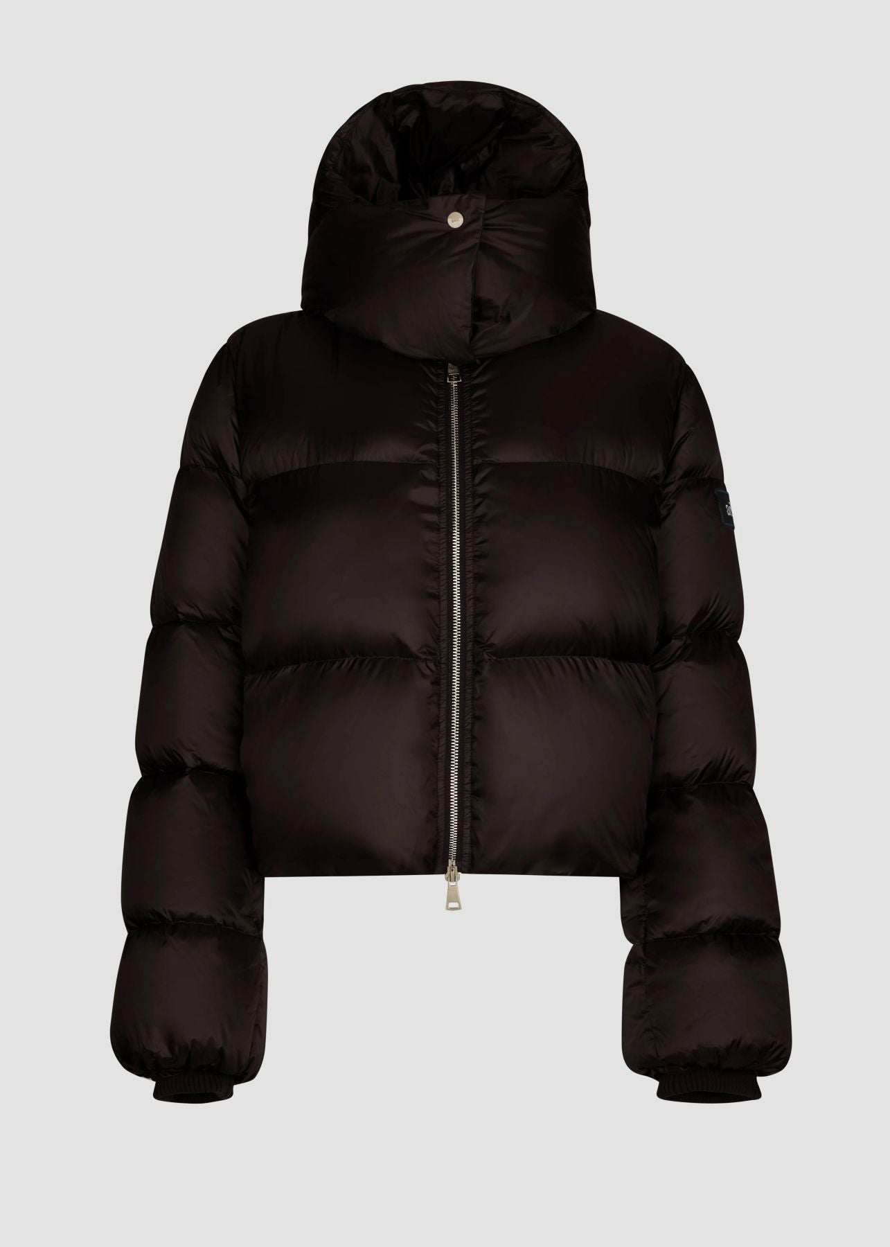 Bomber in Nylon con Cappuccio Staccabile