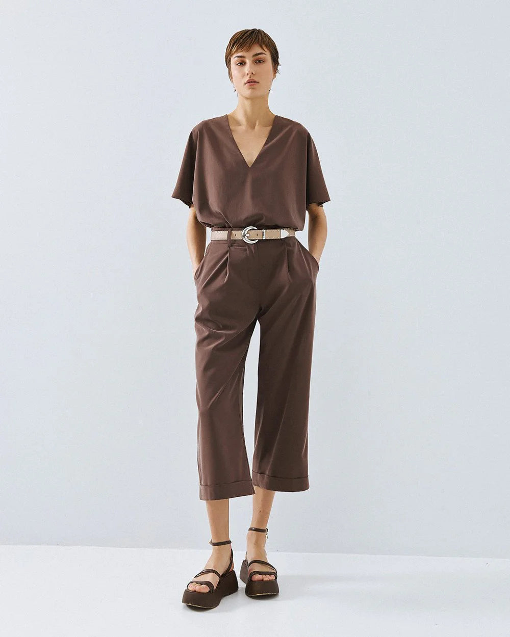 Blusa con Scollo a V