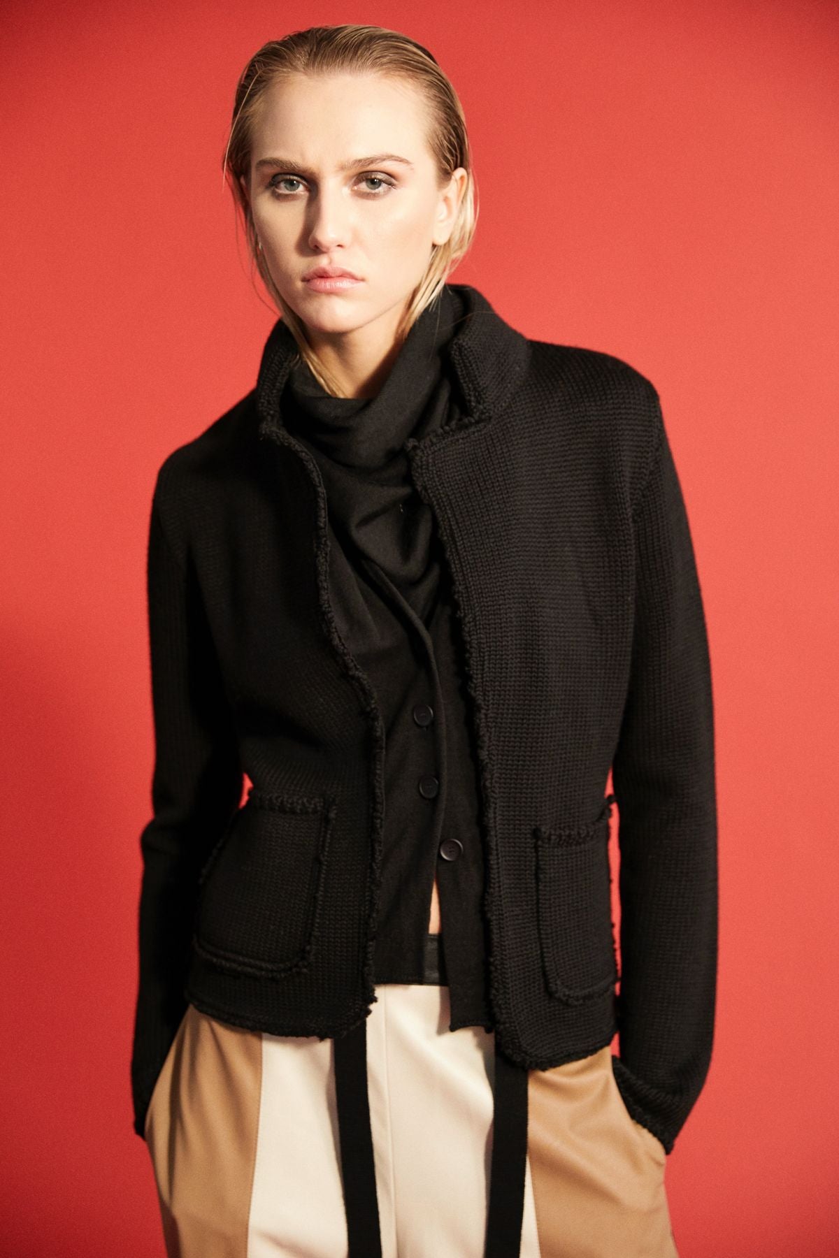 Giacca Blazer con Cardigan Integrato