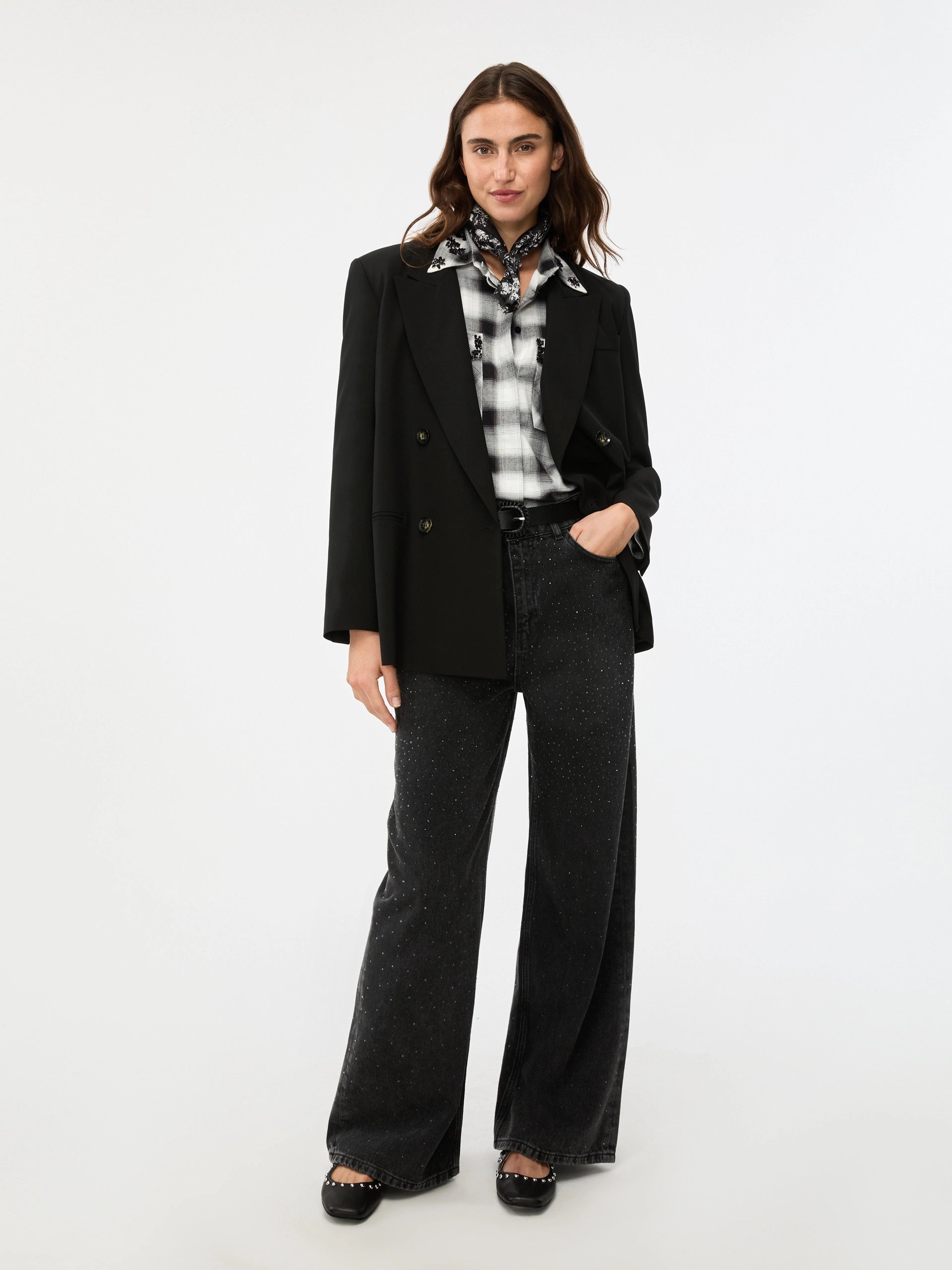 Blazer Doppiopetto In Misto Lana