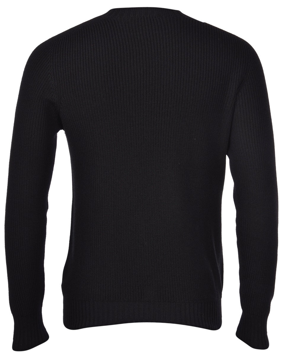 Girocollo Rain Wool A Coste