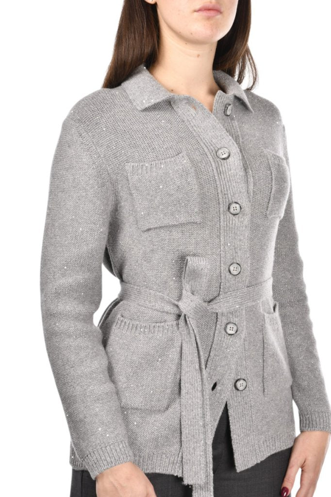 Giacca Con Cintura Gran Sasso