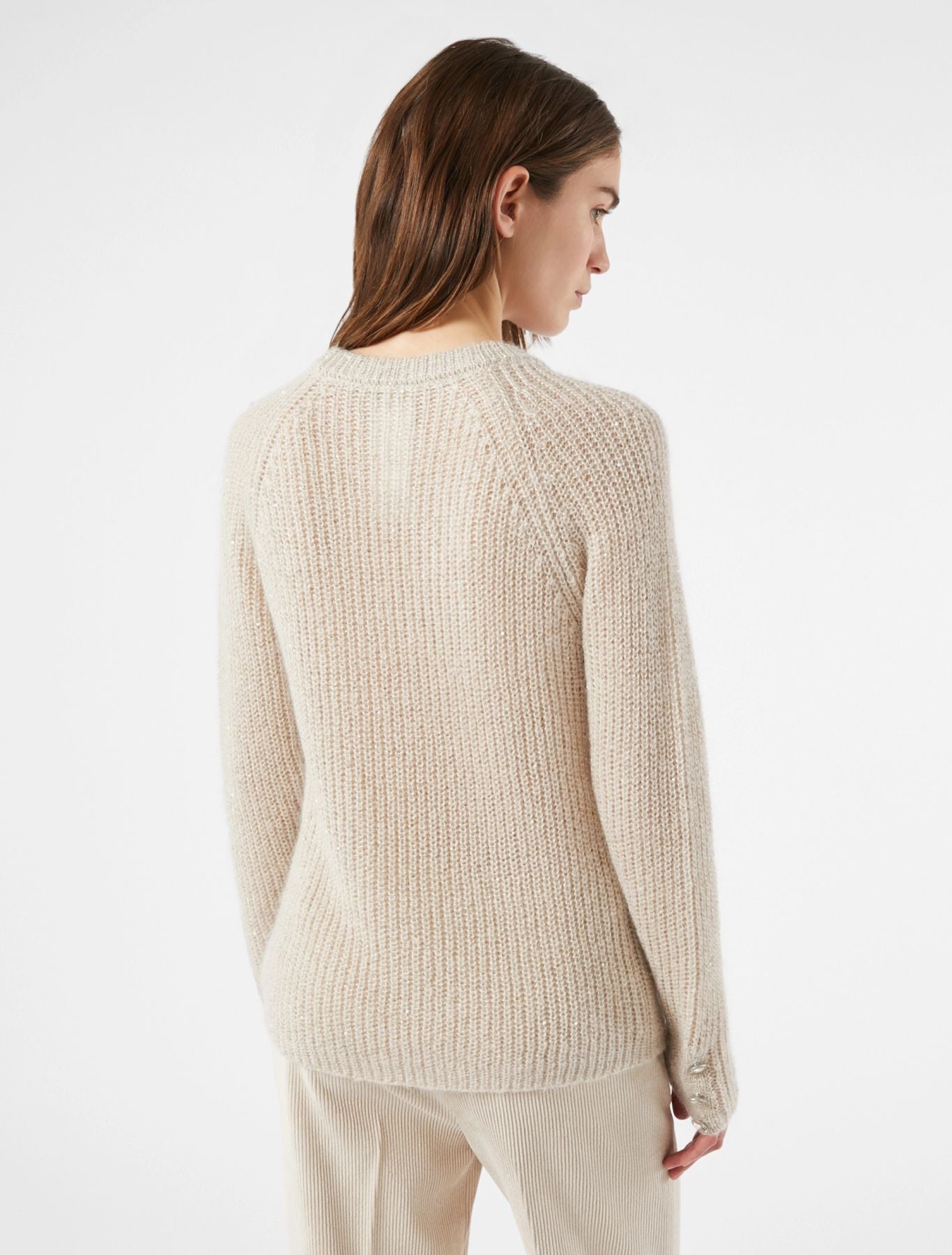 Maglia Con Micro Paillettes