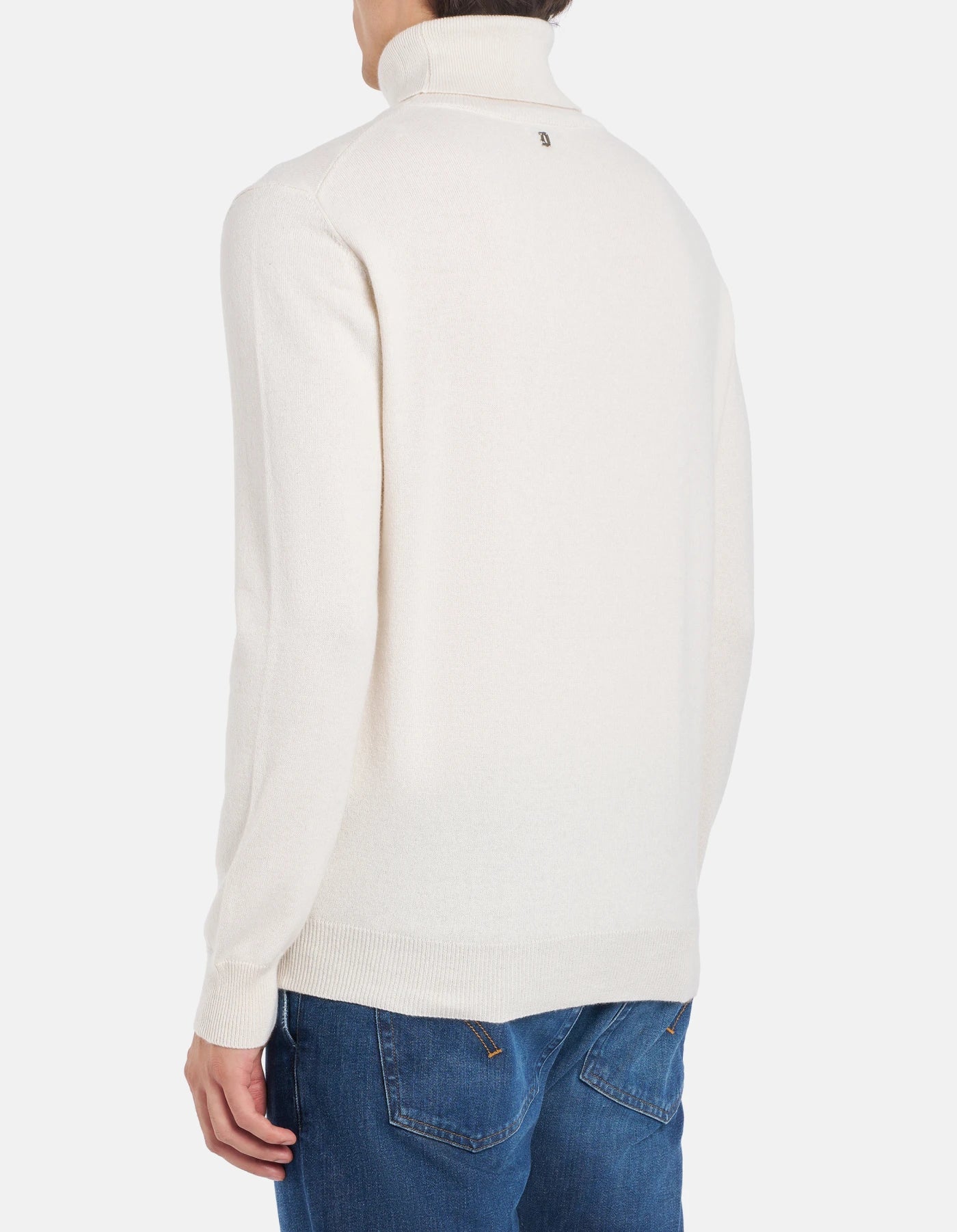 Maglia Dolcevita Regular In Cashmere e Seta