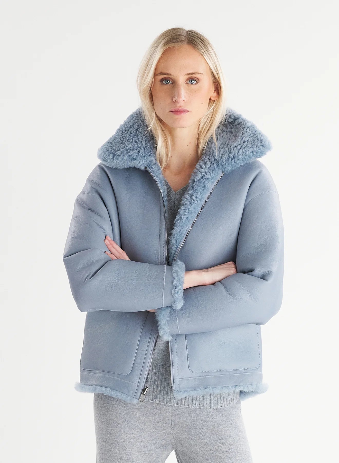 Montone Reversibile In Pelle