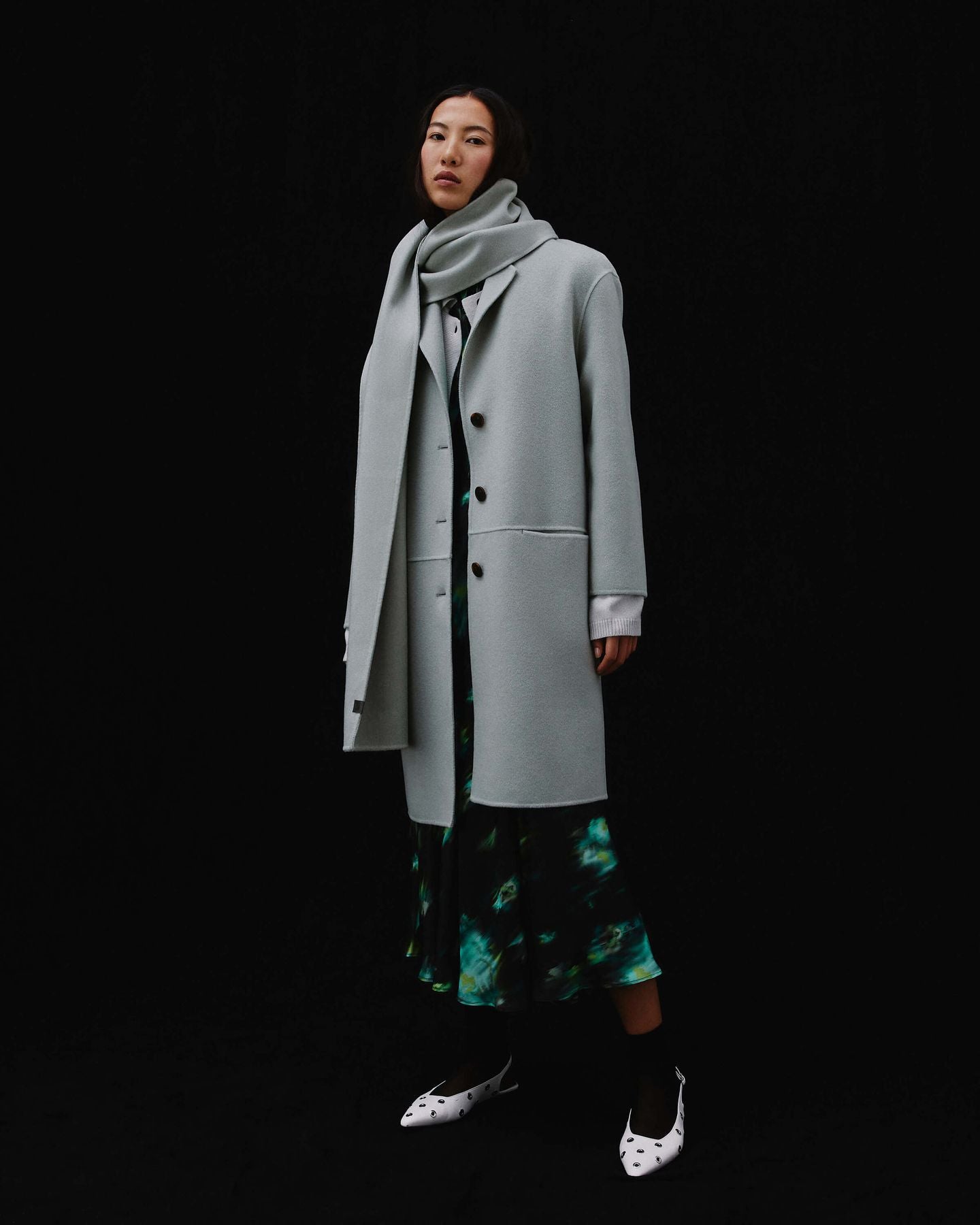 CAPPOTTO DOUBLE IN MISTO CACHEMIRE