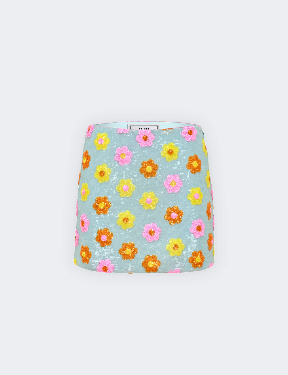GONNA CON PAILLETTES E FIORI