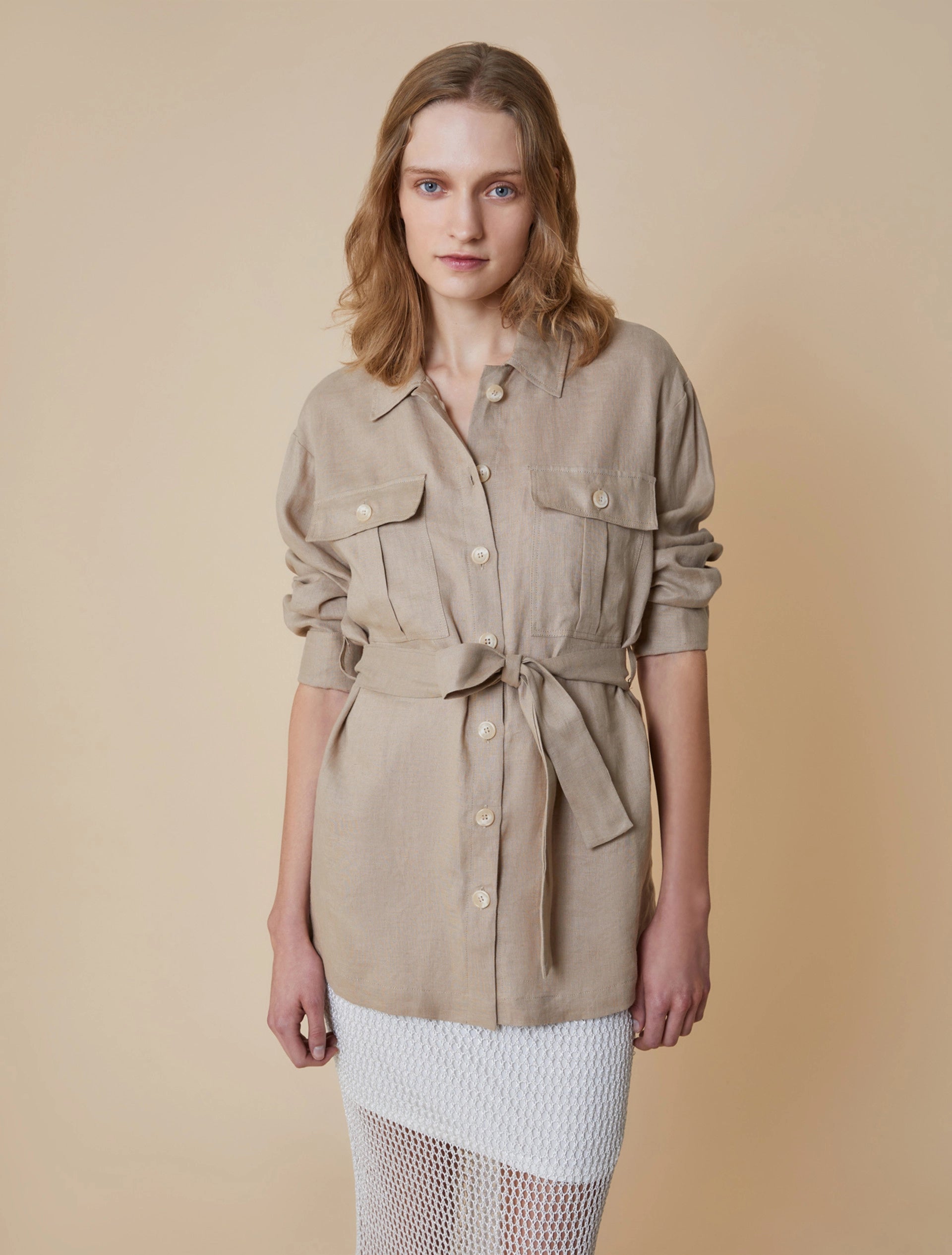 Camicia Oversize In Puro Lino