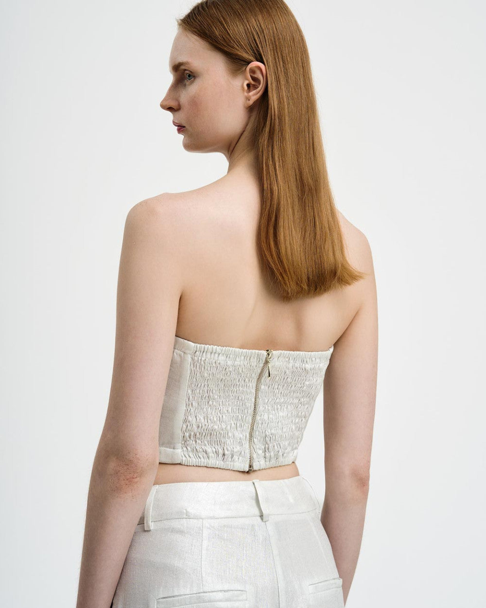 Top bustier scintillante