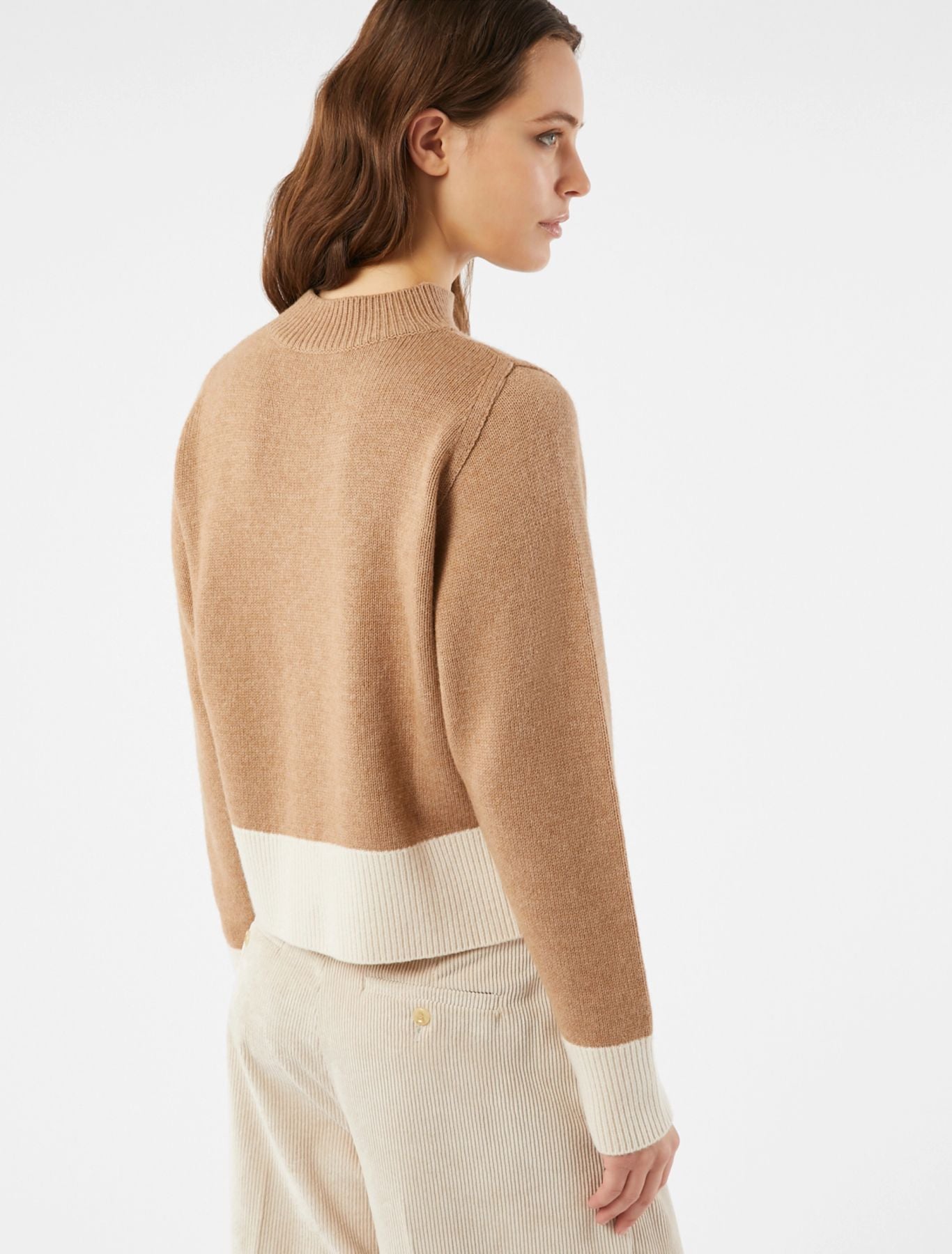 Maglia in Blend di Lana Bicolor