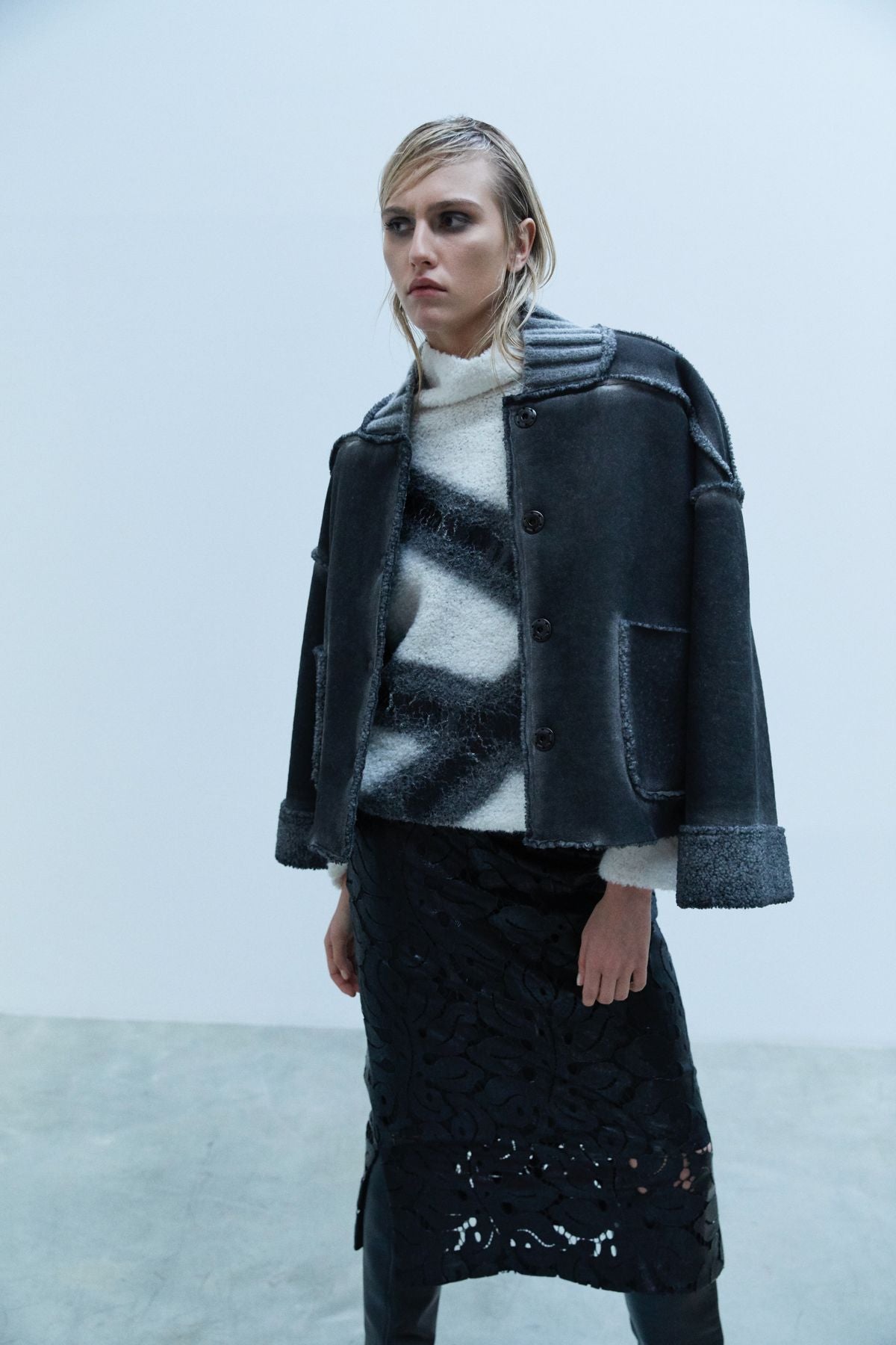 Bomber in Eco Montone