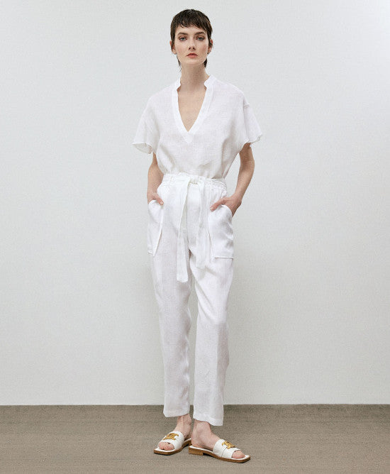 PANTALONE IN LINO