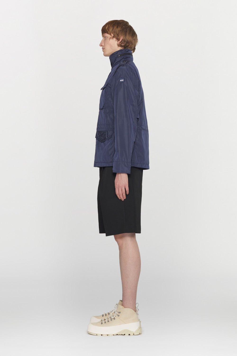 FIELD JACKET IN NYLON IDROREPELLENTE CON CAPPUCCIO REMOVIBILE