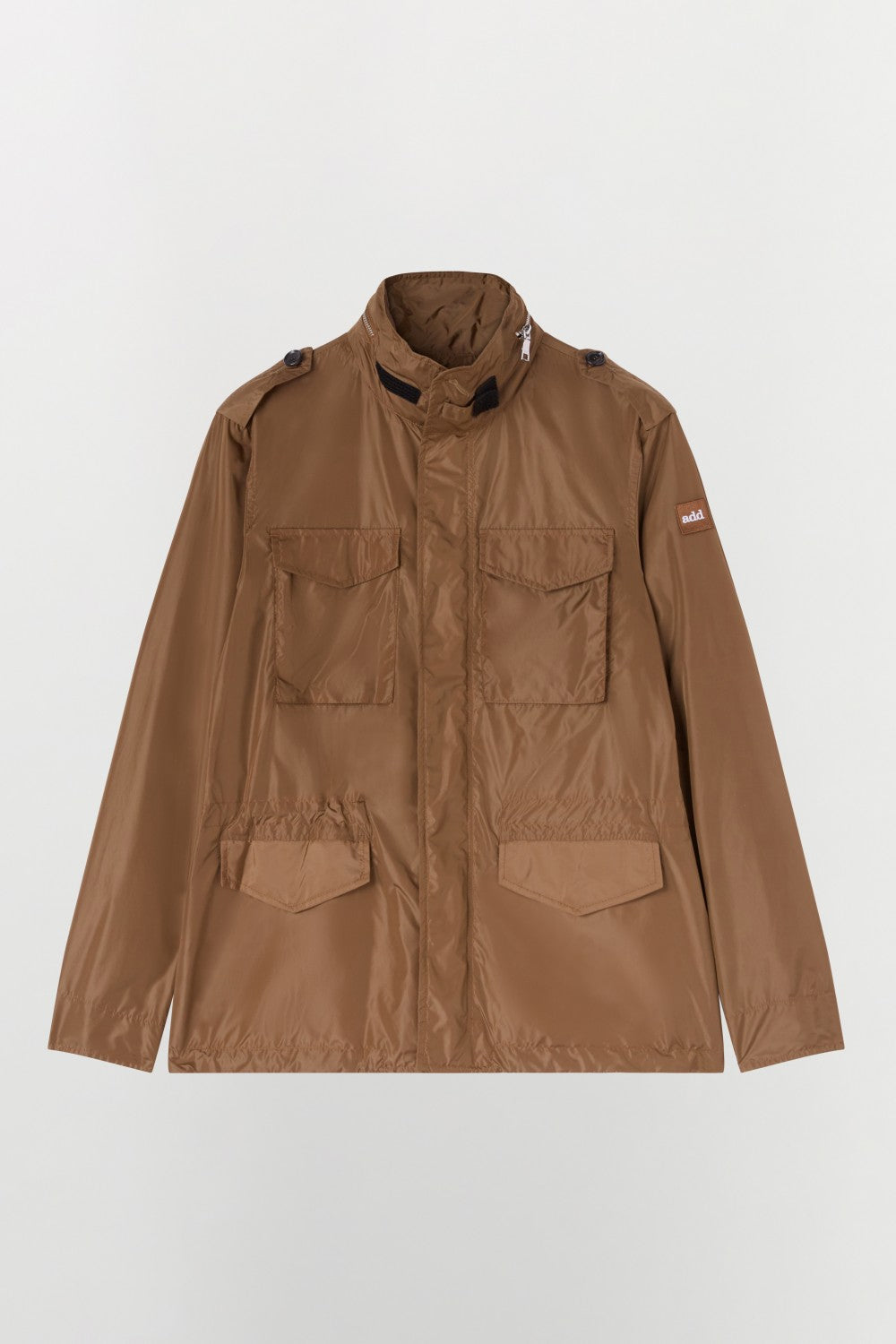 FIELD JACKET IN NYLON IDROREPELLENTE CON CAPPUCCIO REMOVIBILE