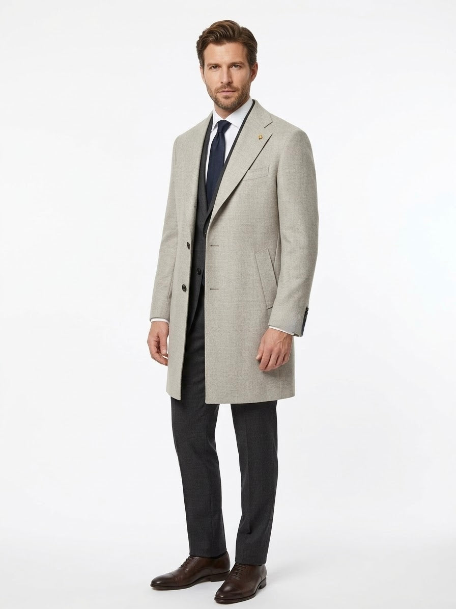 Cappotto Tessuto Loro Piana Favola Wool & Cashmere