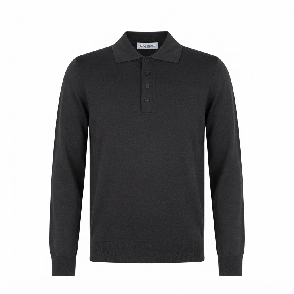Polo in Lana Merino Extrafine   Finezza 16