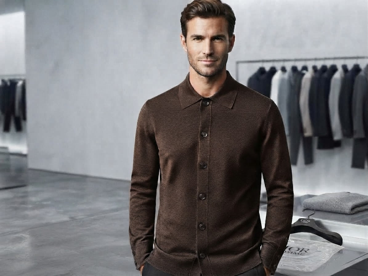 Camicia Maglia In Lana Finezza 16
