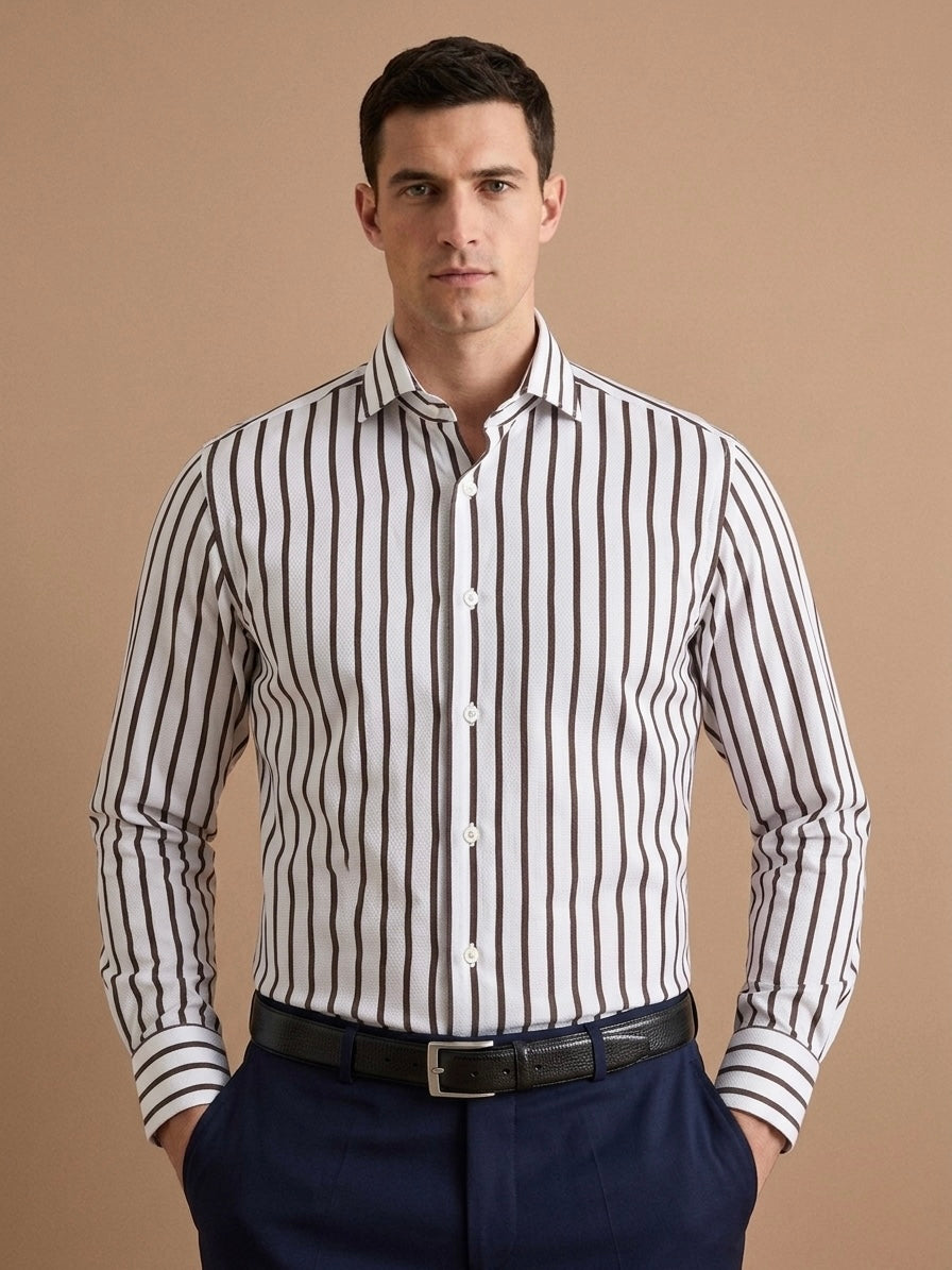 Camicia Nido D'Ape Rigata