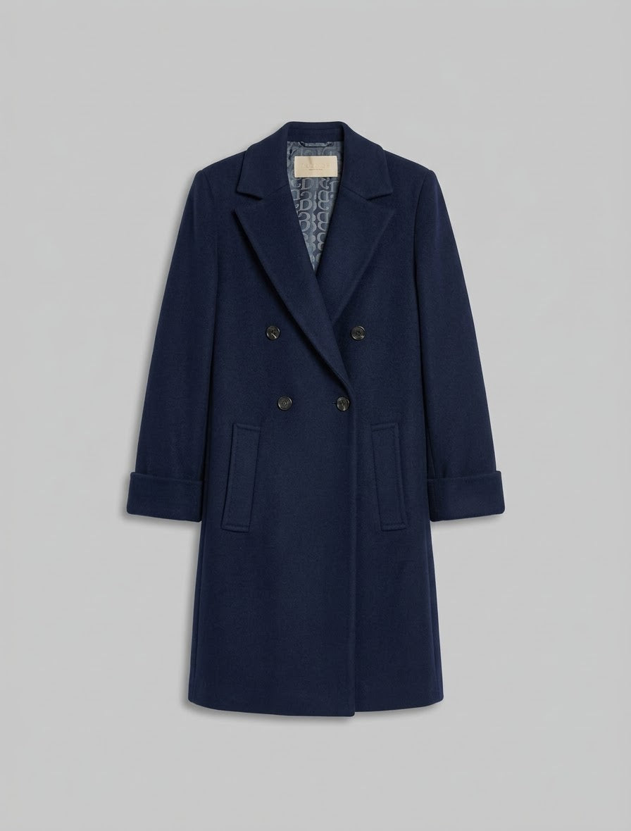 Cappotto Doppio Petto In Lana