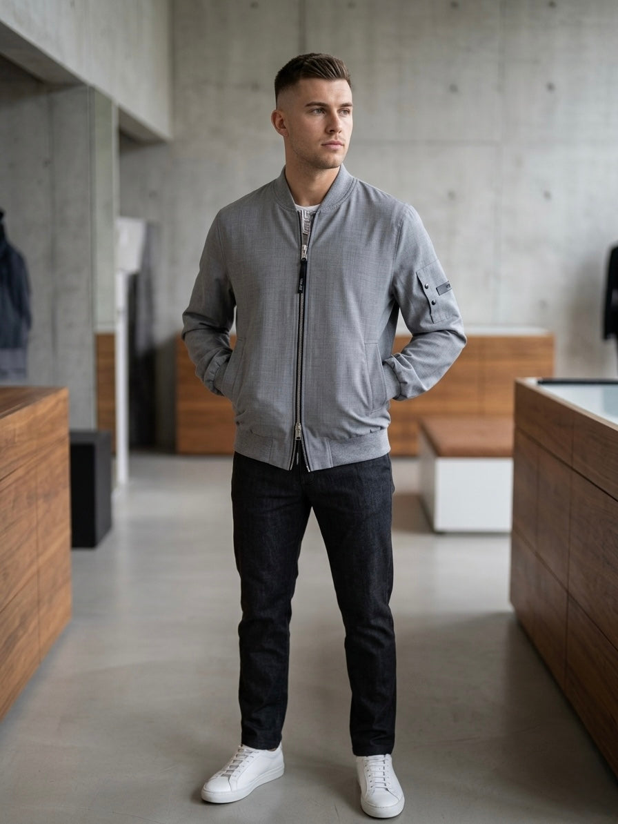 Bomber In Fresco Lana