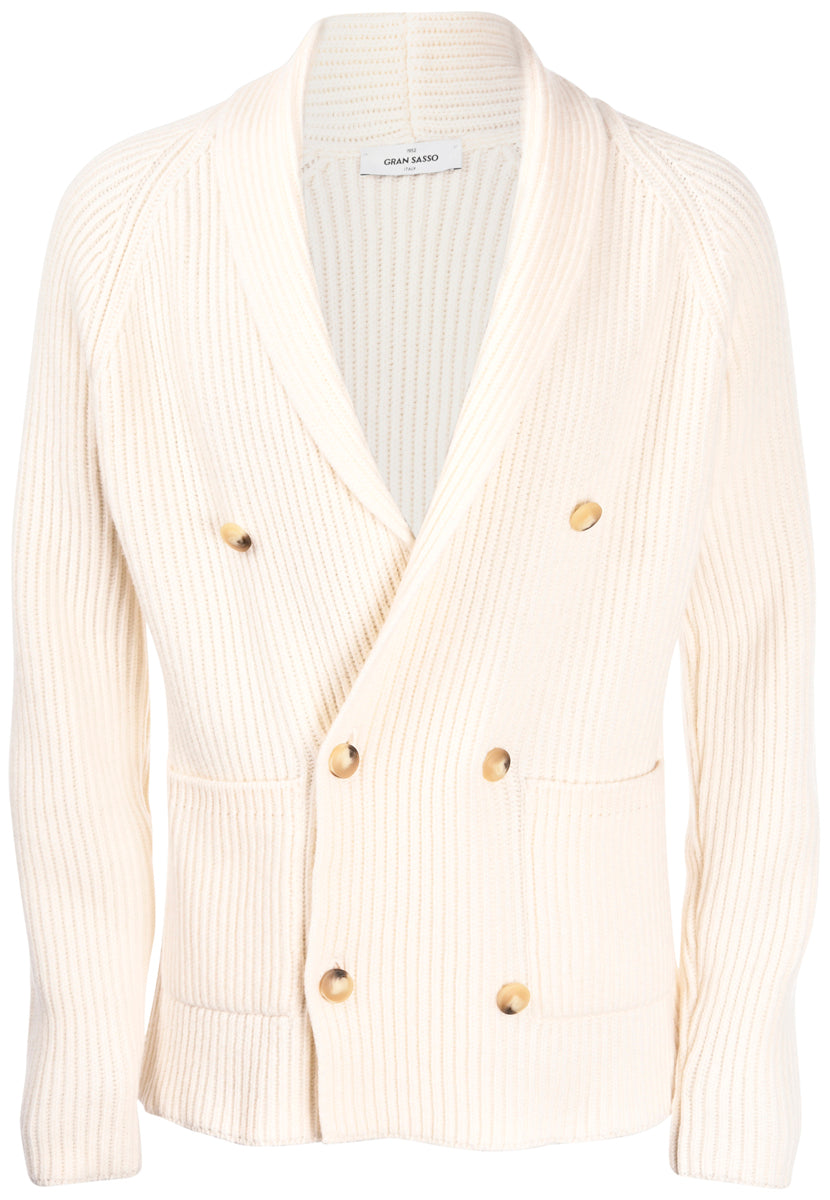 Cardigan Doppiopetto A Maglia Inglese