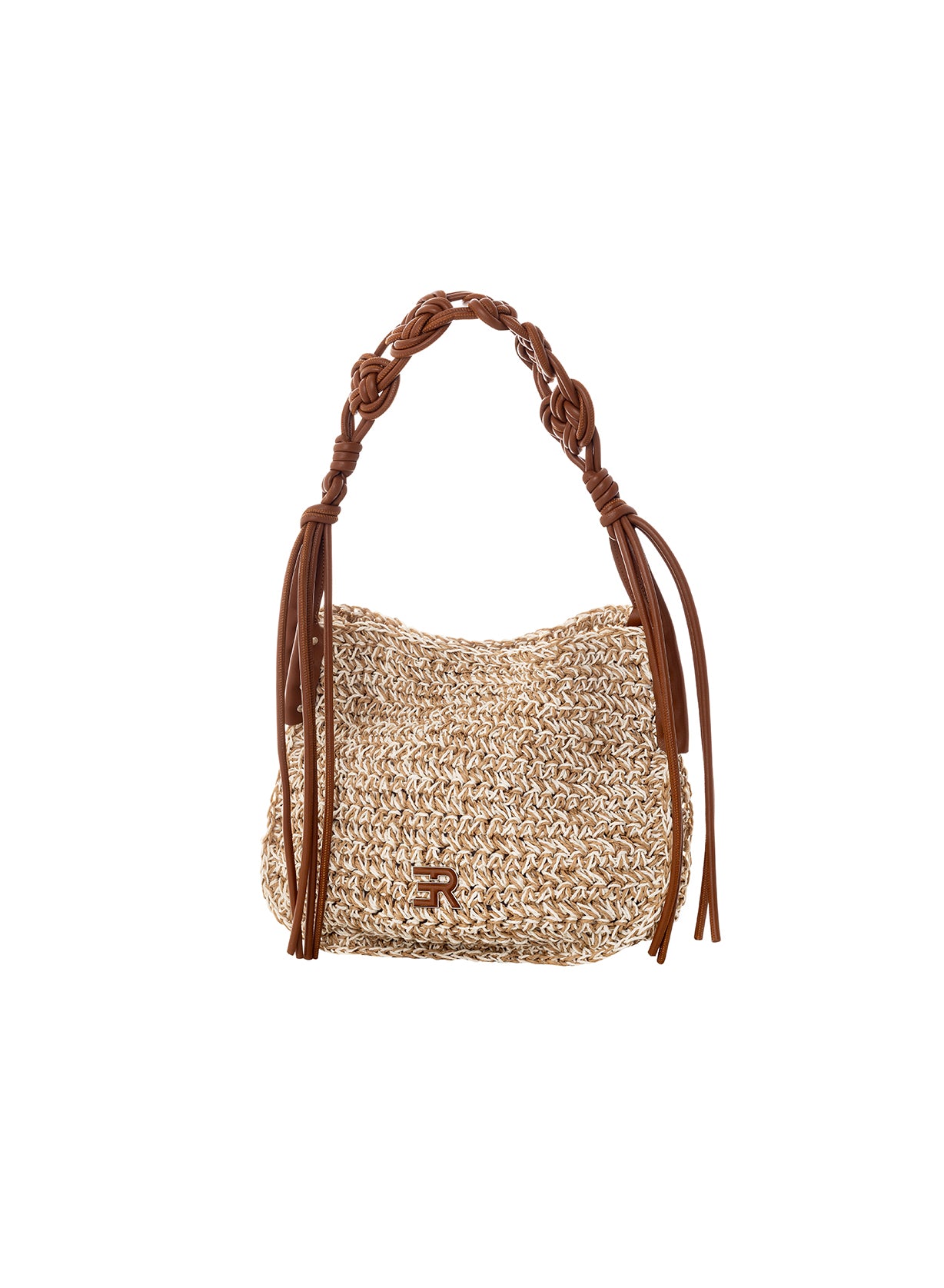 Borsa In Rafia Erammo Scervino Con Tracolla Sganciabile